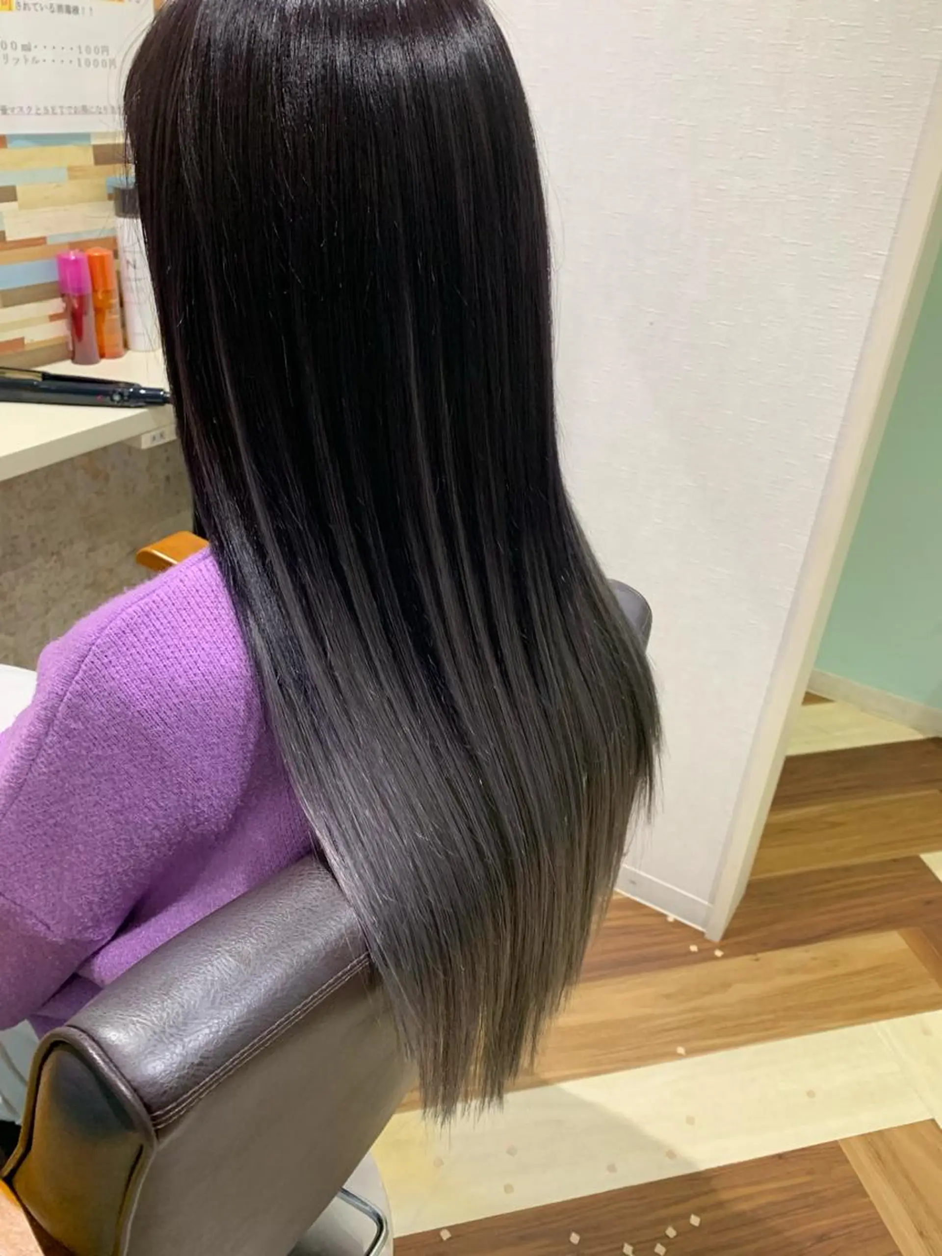 ロング カラー ヘアアレンジ シールエクステ グラデーションカラー エクステ 髪質改善&Spa fee by carrefour 大橋店[フィー・バイ・カルフール大橋]所属・stylist Yukieのヘアスタイル