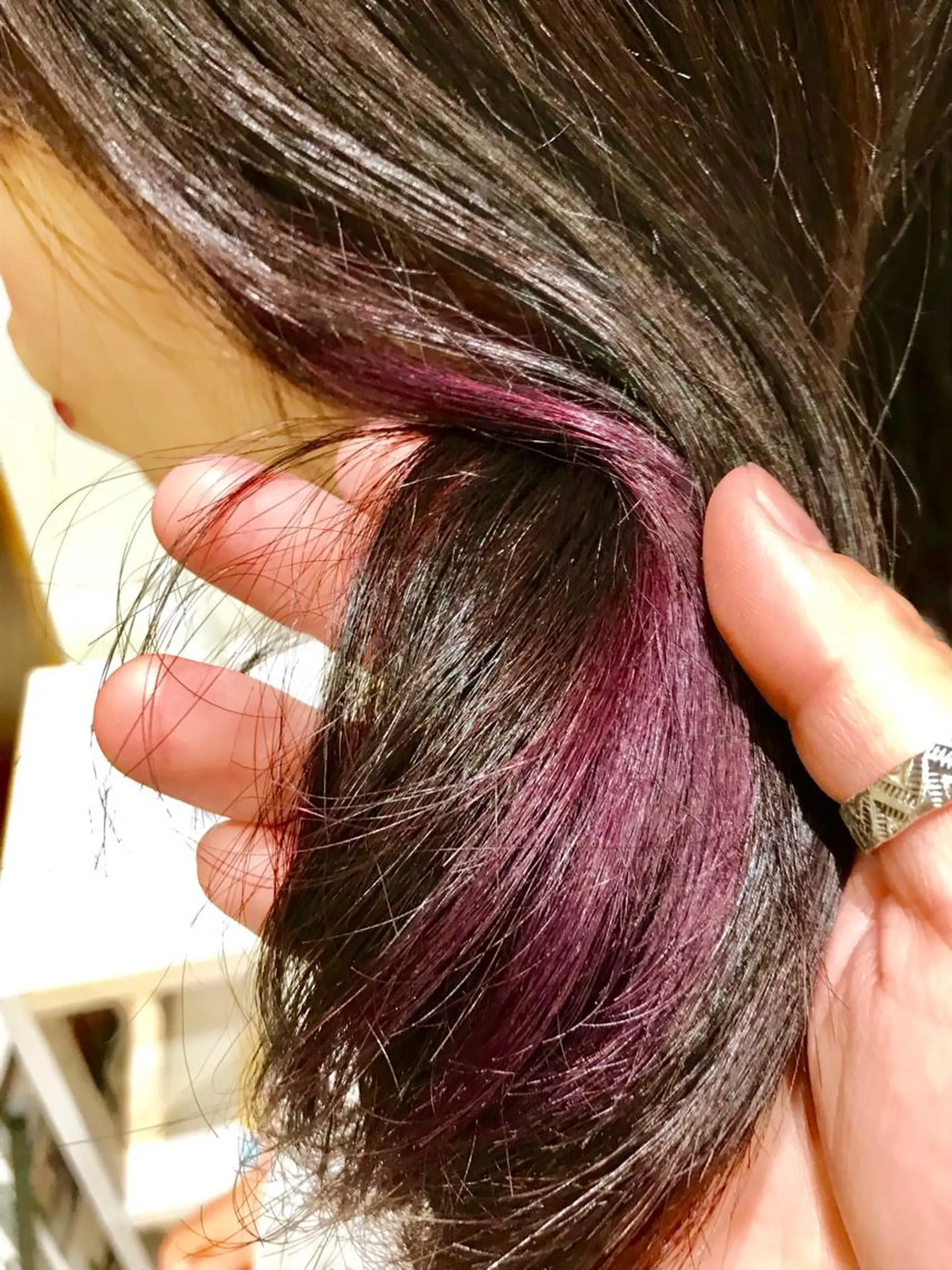 ロング カラー ブリーチ ヘアカラー トリートメント KEN KENのヘアスタイル