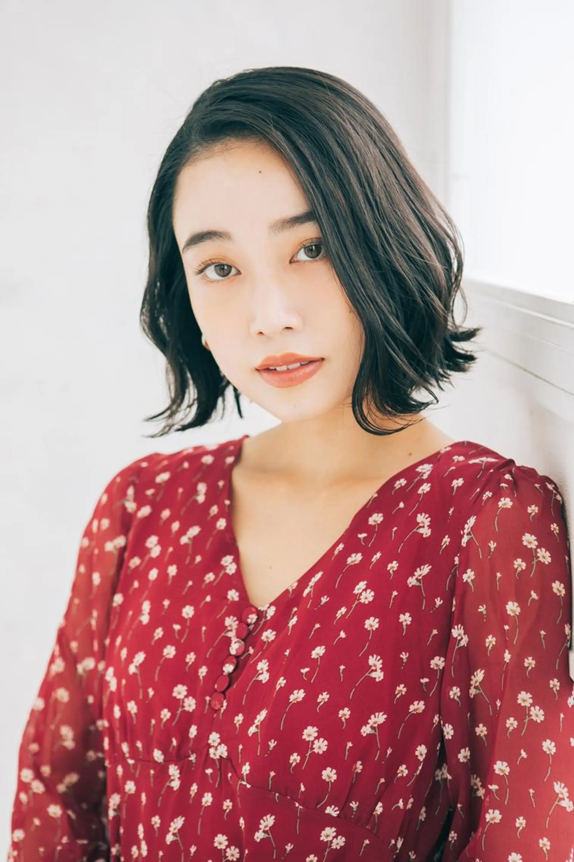 ミディアム パーマ カラー 髪質改善 美容室Atomのヘアスタイル