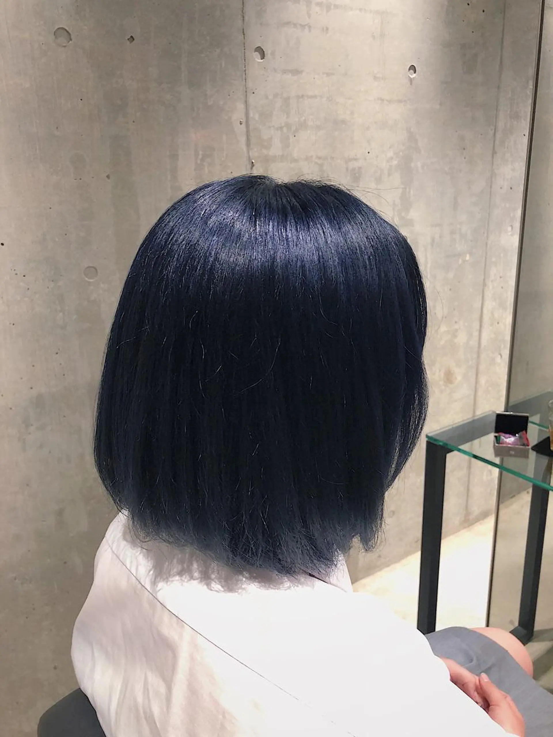 ショート カラー ヘアアレンジ ネイビーカラー 遠藤悠大/メンズ縮毛 /メンズカットのヘアスタイル