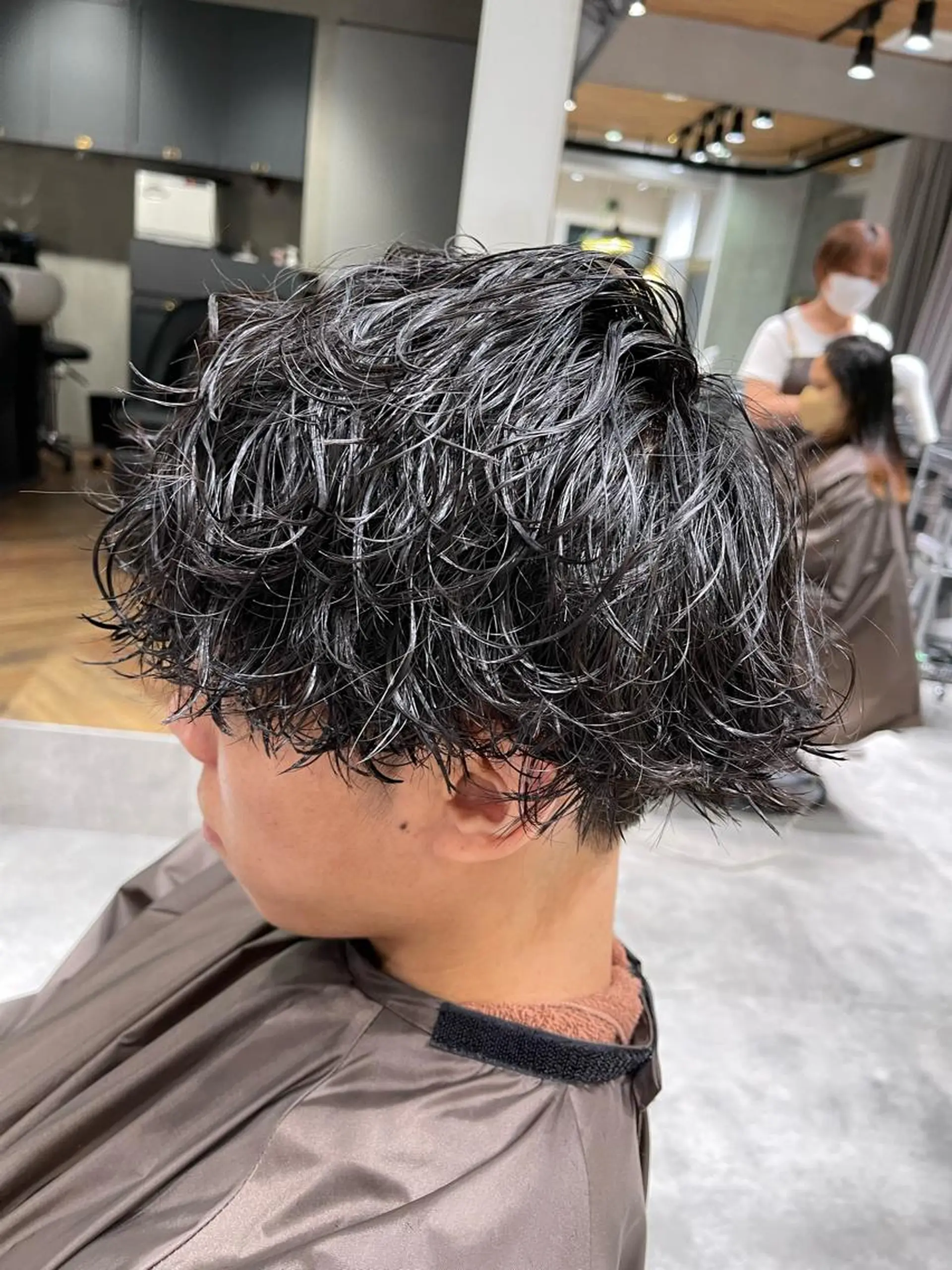 ショート パーマ ヘアアレンジ メンズ メンズパーマ/ スパイラル　渡邉凌のヘアスタイル
