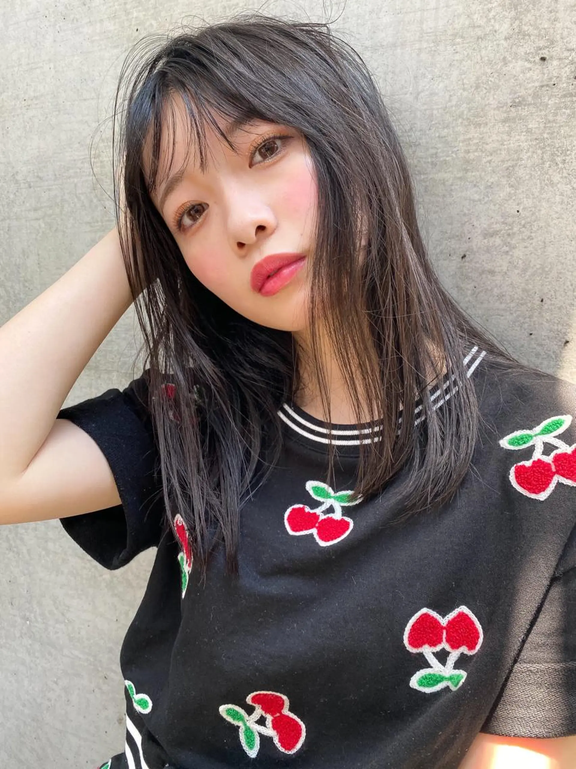 ロング カット 縮毛矯正 nessヤマサキ リュウタのヘアスタイル