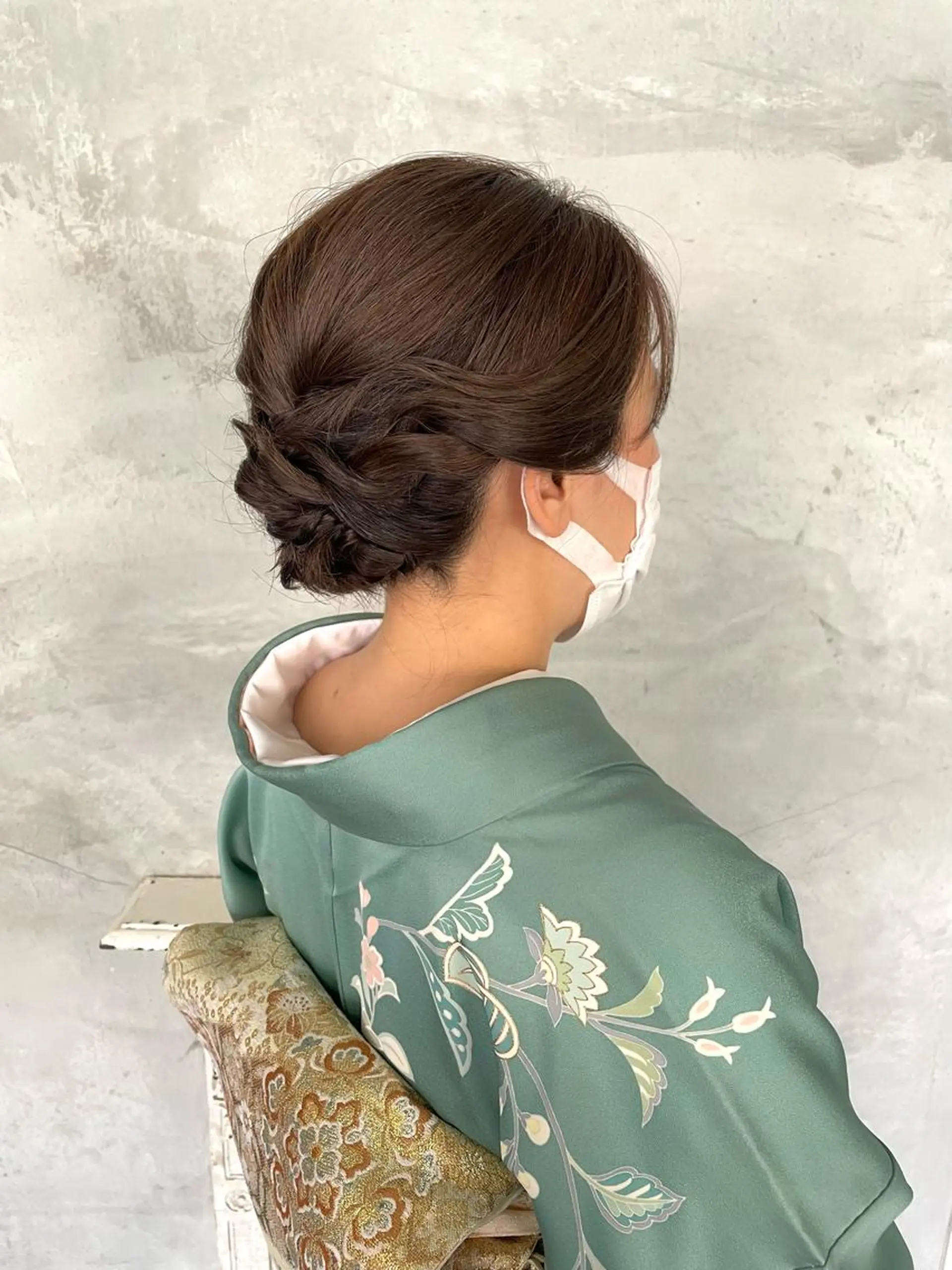ミディアム ヘアアレンジ ヘアセット 暖色/ピンクブラウン 🌷岡田真季のヘアスタイル
