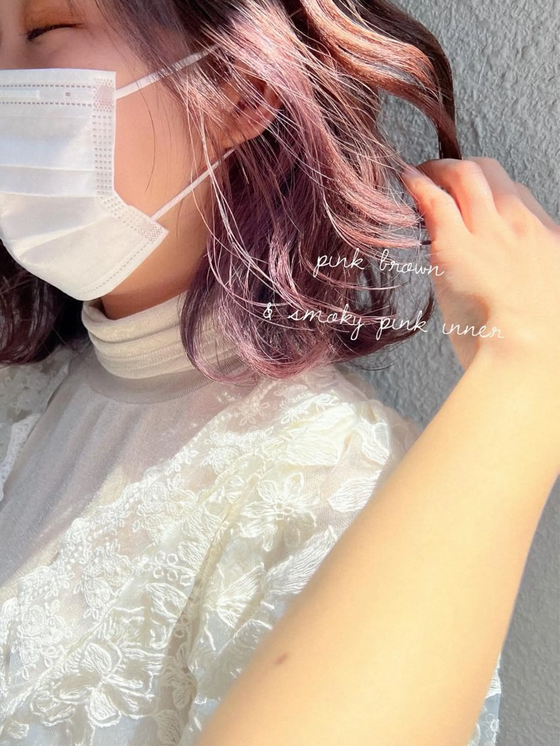 ミディアム カラー ブリーチ ピンクカラー ヘアカラー facce所属・カラーパティシエ facce🌼ikoのヘアスタイル