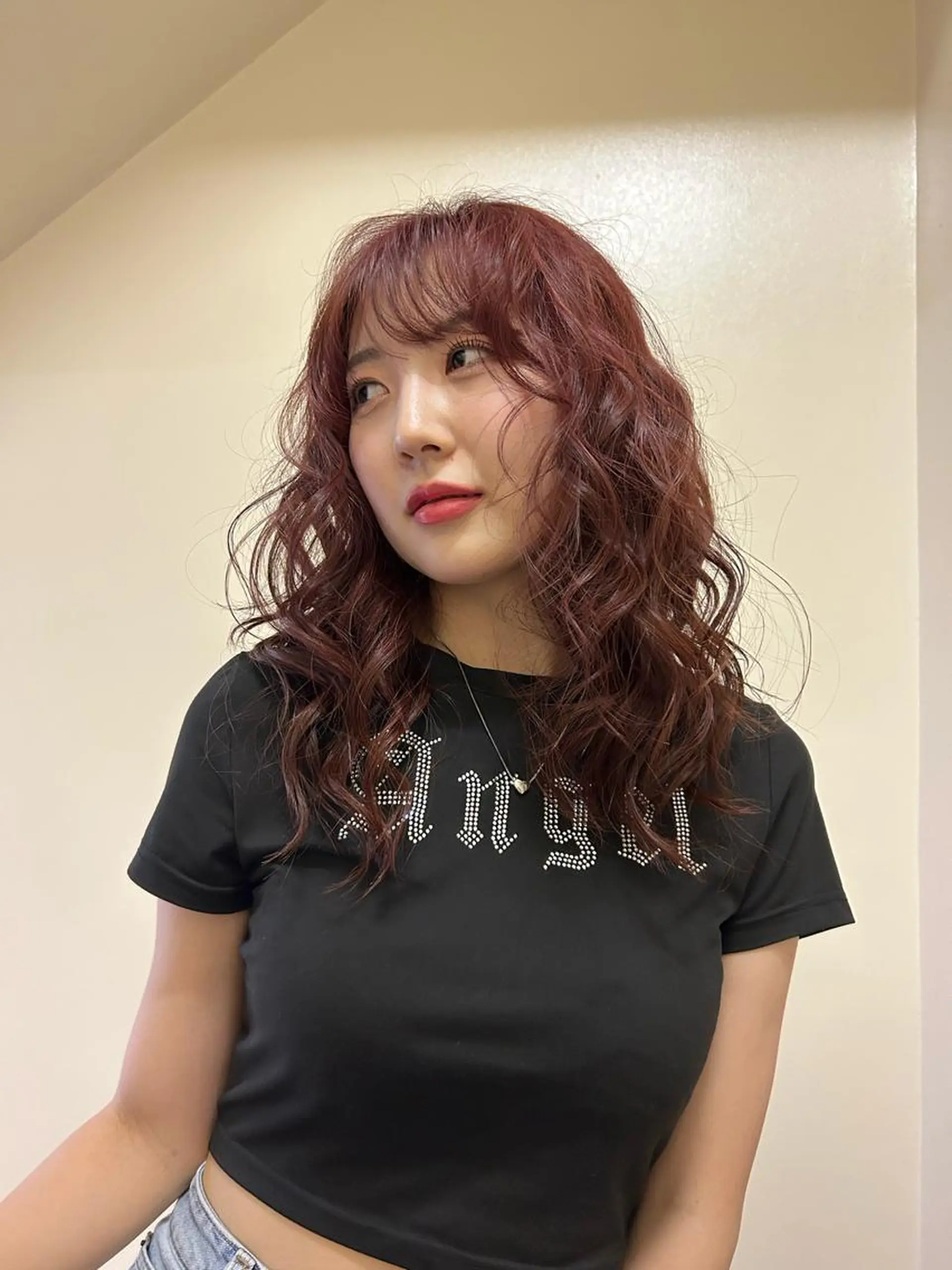 セミロング カラー ヘアアレンジ ブリーチ ブリーチなしカラー ヘアカラー トリートメント ☕️結【suii.】 ボブ/ヘアセット☕️のヘアスタイル