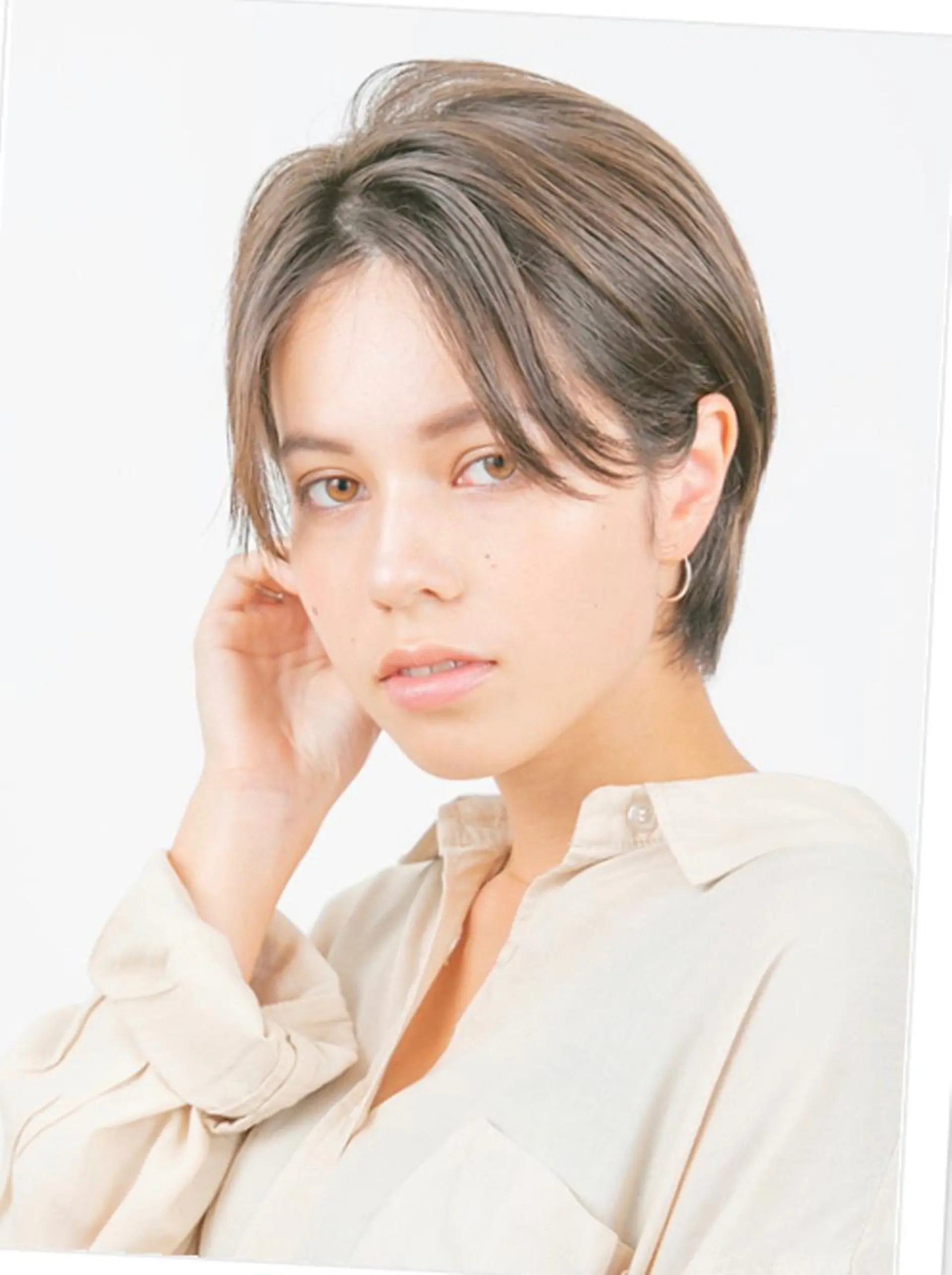 ショート 傷ませないカラー✨ 鶴見/菅谷光哉のヘアスタイル