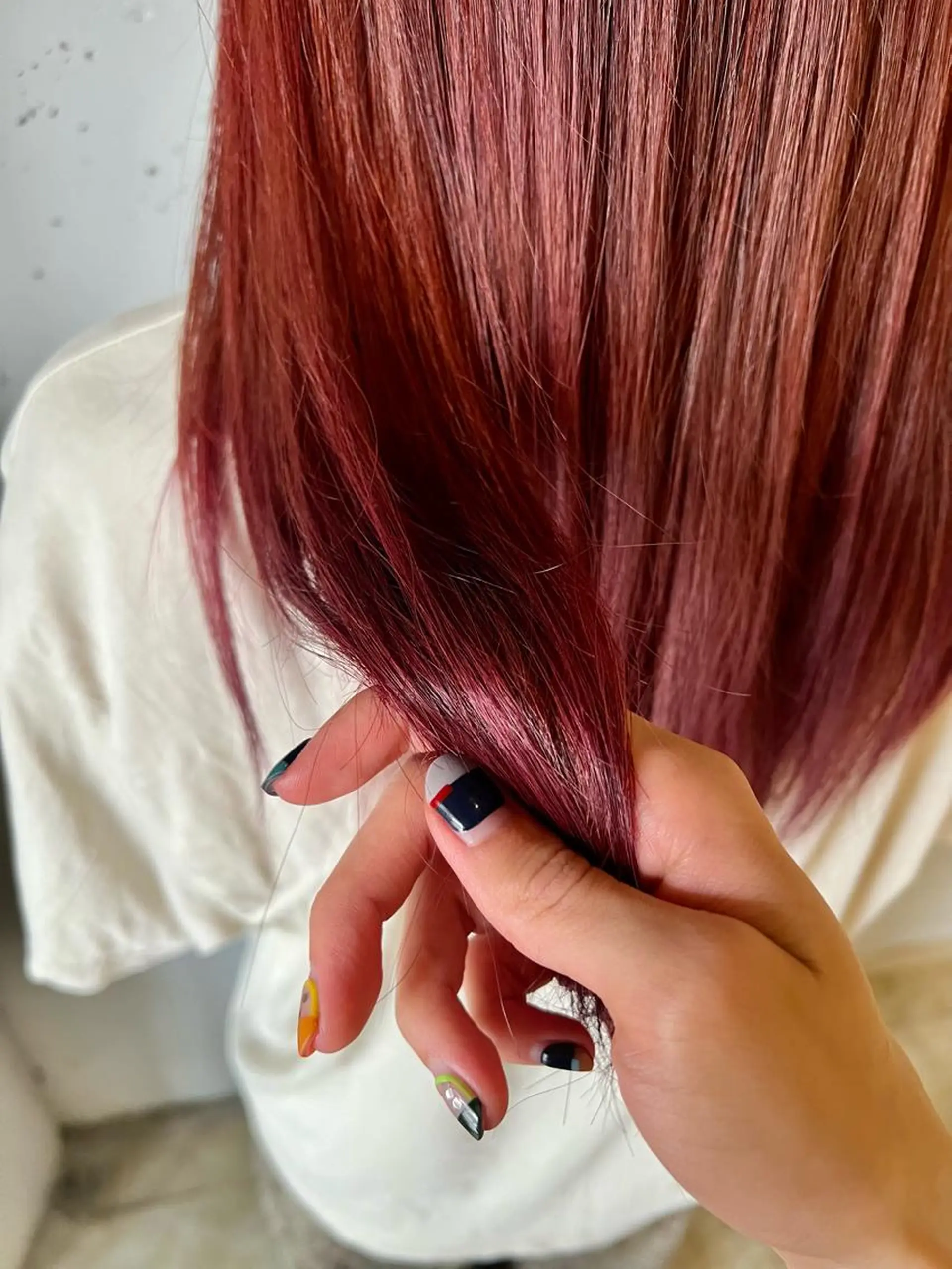 セミロング カラー ブリーチ ヘアカラー トリートメント ヘッドスパ カラースペシャリスト しょう🧑🏼‍🎨のヘアスタイル