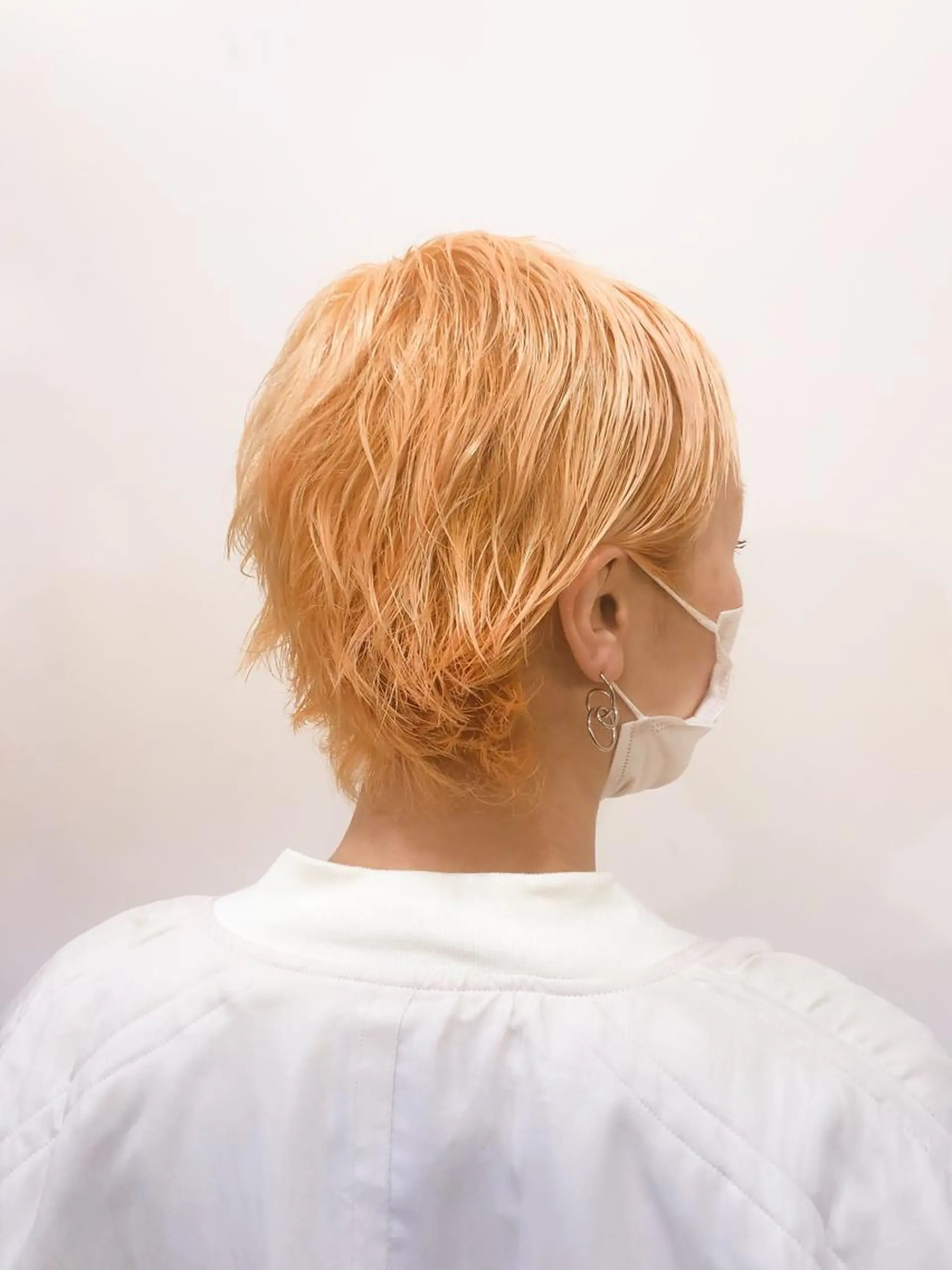 ショート カラー オレンジ ヘアカラー Of HAIR所属・✨デザインカラー✨ ハイトーン　森貴章のヘアスタイル