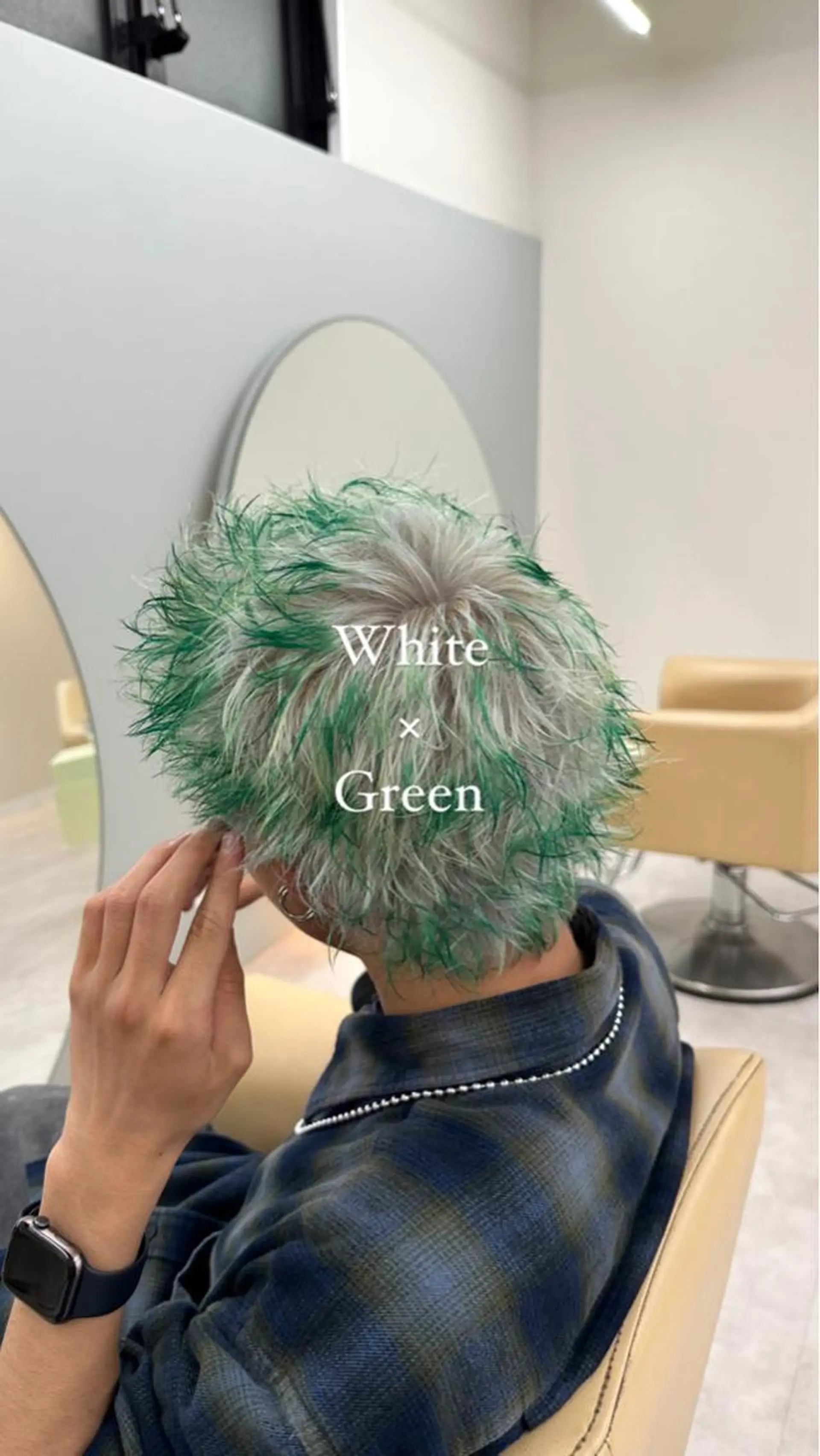 ショート メンズ カット ヘアカラー 【デザインカラー】 難波 秀喜のヘアスタイル