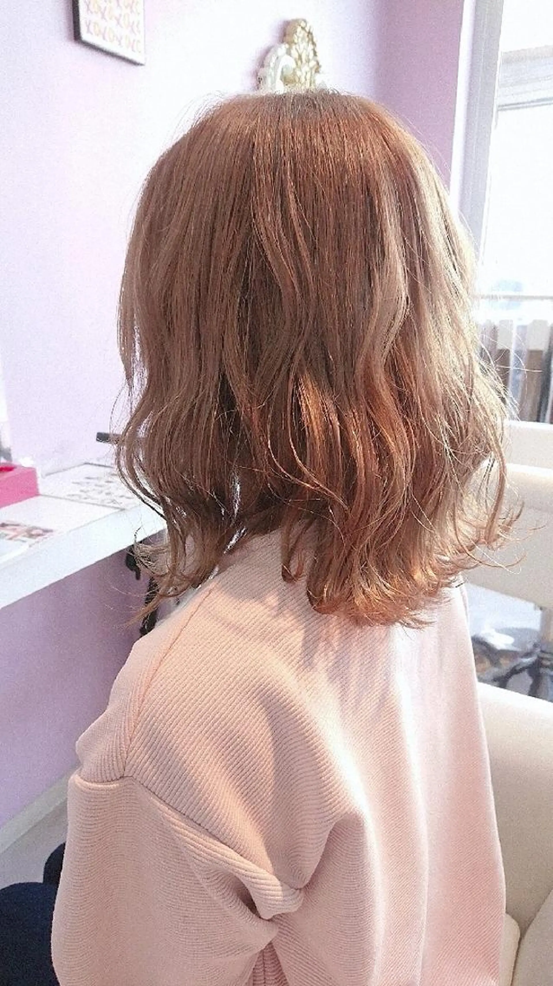 ミディアム カラー ベージュカラー ヘアカラー トリートメント ナカシマ  アユミのヘアスタイル