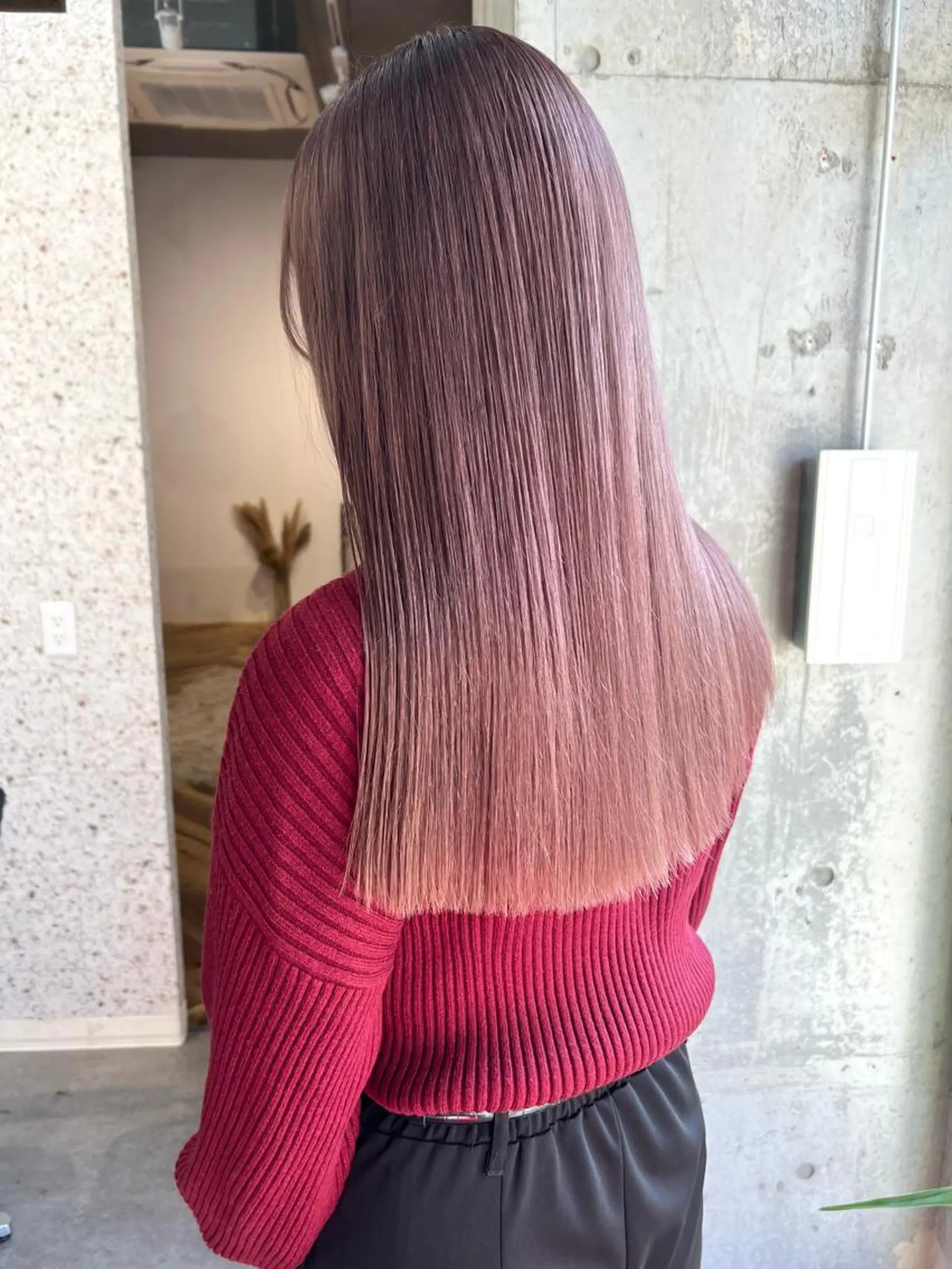 ロング カラー バレイヤージュ ブリーチ ケアブリーチ ハイライトカラー インナーカラー ヘアカラー lani 天神大名/ブリーチのヘアスタイル