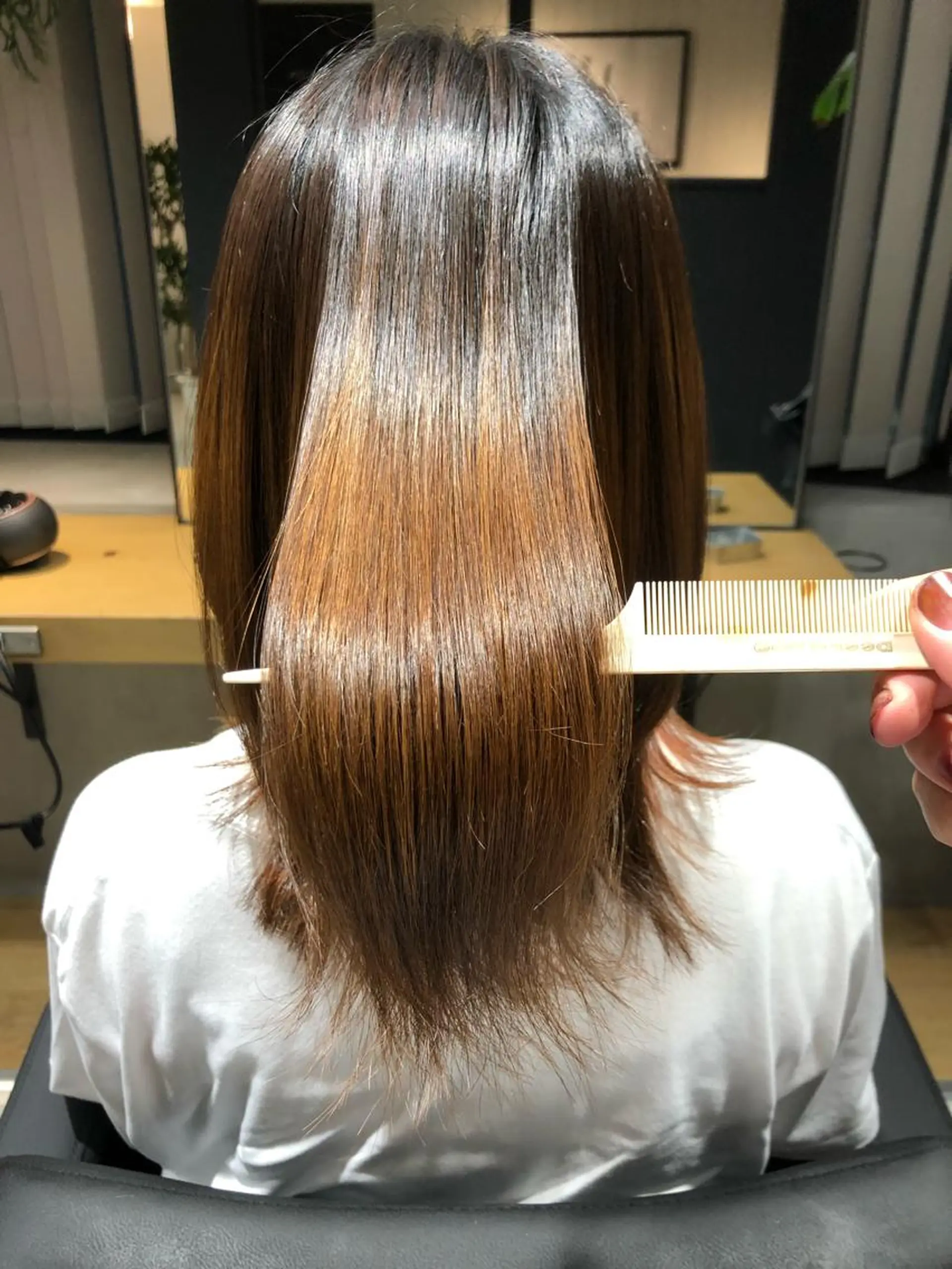ミディアム トリートメント 酸熱トリートメント ✨髪質改善ストレート ×ミニボブ✨萩原　翼のヘアスタイル