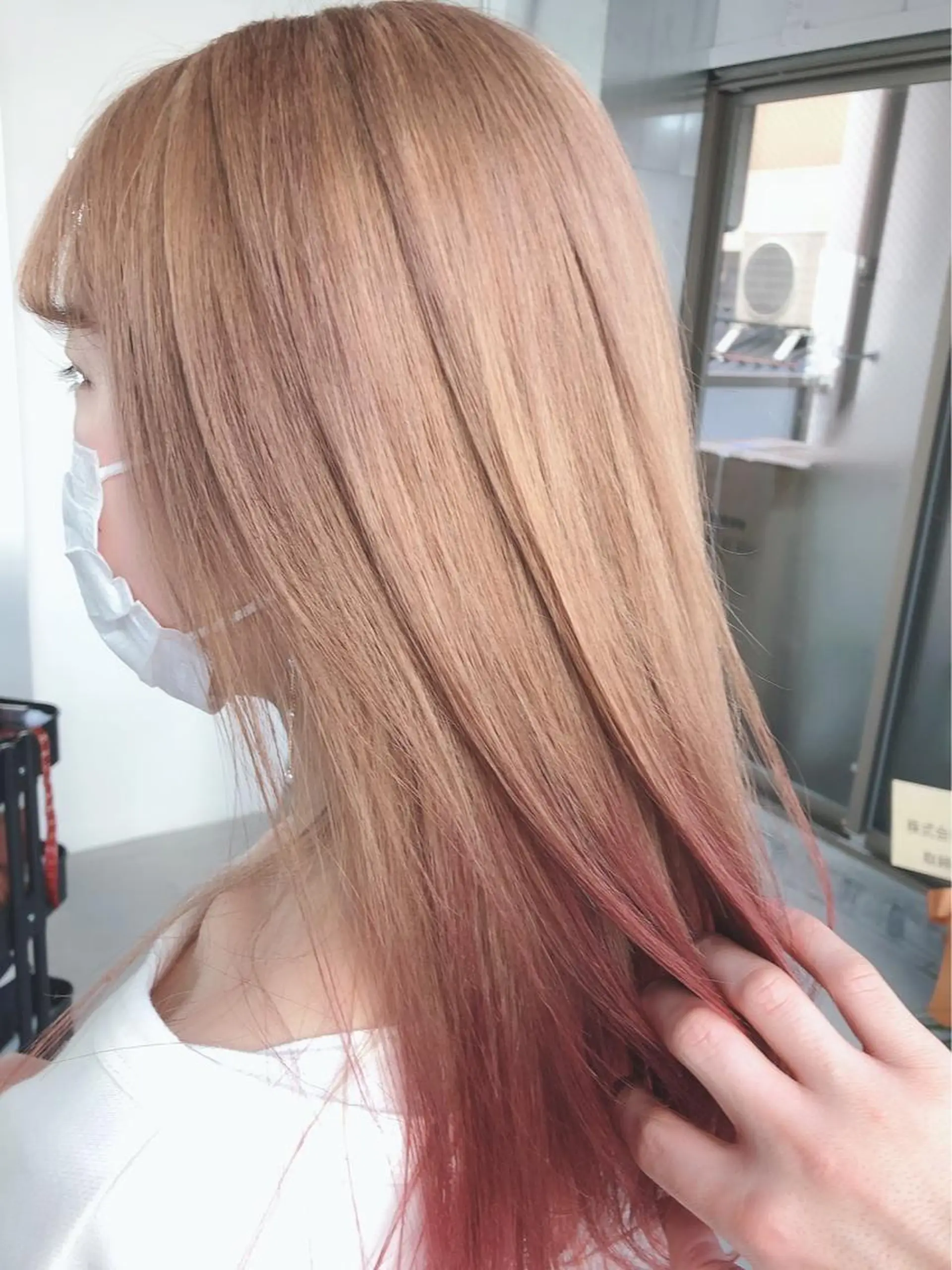 ミディアム ハイライト 髪質改善 韓国風ヘア トリートメント ヘアカラー トリートメント ヘアセット 髪質改善デザイナー &mirai ryoのヘアスタイル