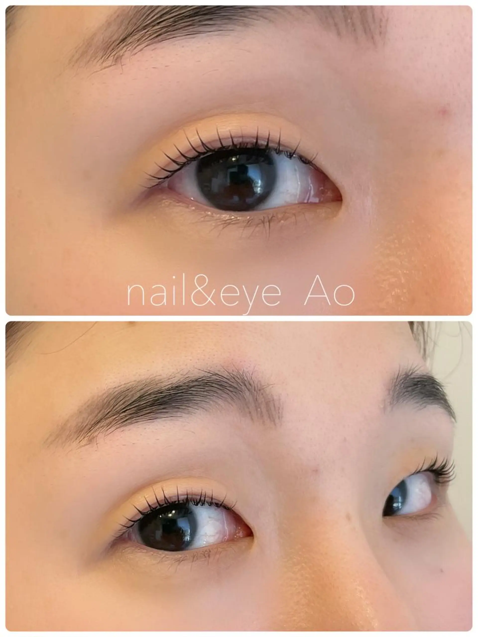 ショート カラー パーマ ヘアアレンジ メンズ キッズ ネイル マツエク・マツパ アイブロウ マツパ nail&eye Aoのマツエク・マツパデザイン