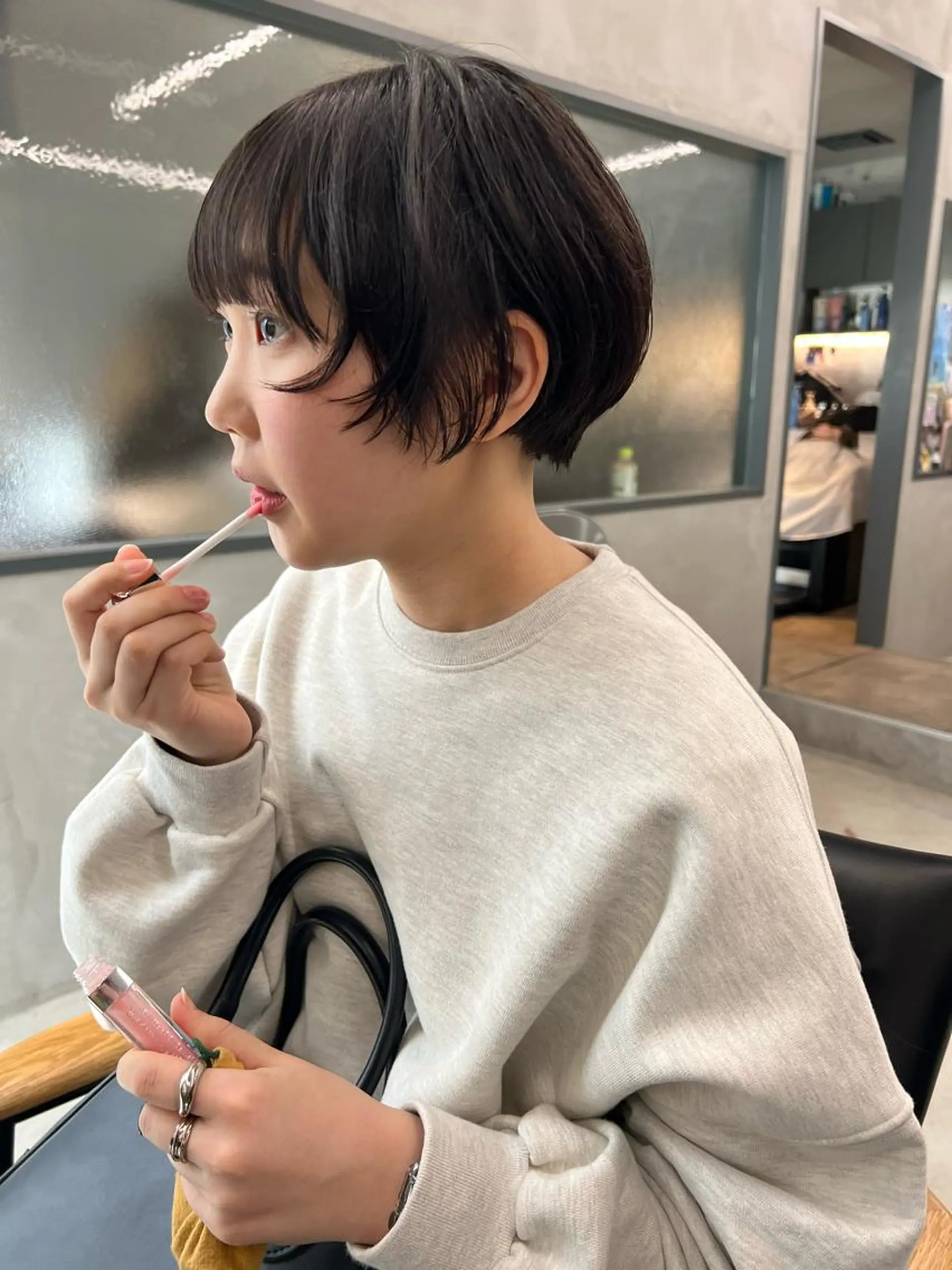 ショート パーマ 顔周りカット カット sakoda shunkiのヘアスタイル