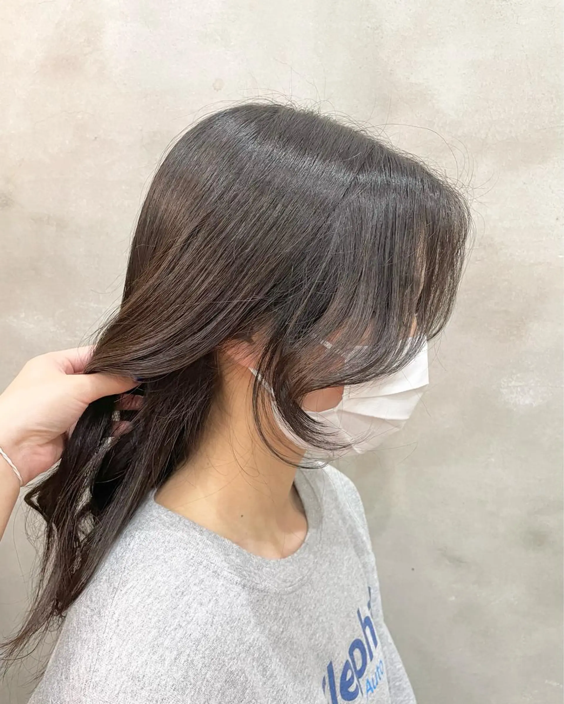 ロング ヘアアレンジ 顔周りカット カット 【ピンク/韓国ヘア/ ヘアセット】亜海のヘアスタイル