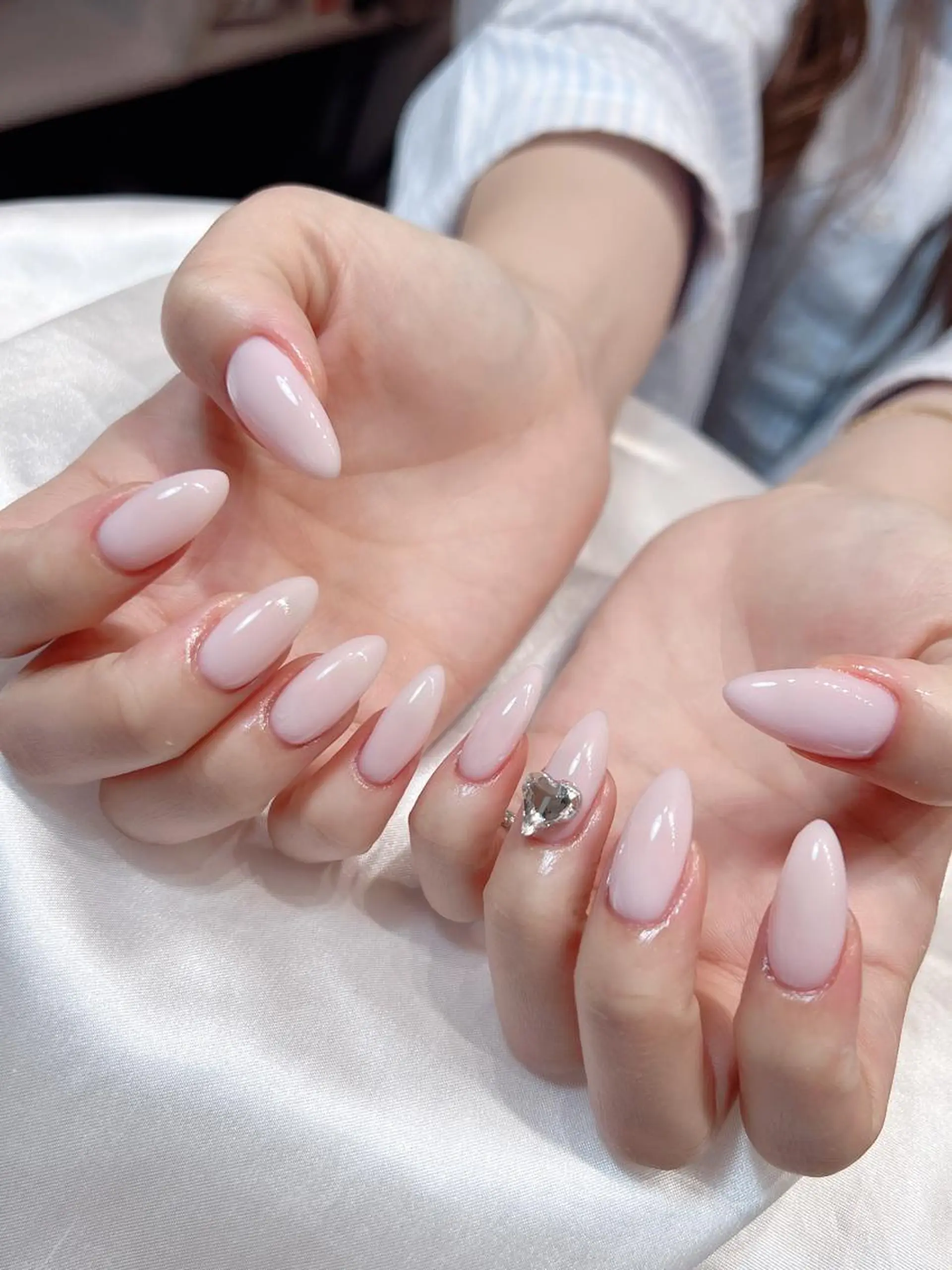 ネイル ワンカラーネイル ピンク スカルプネイル bijou nails所属・bijou nails 蓮のネイルデザイン