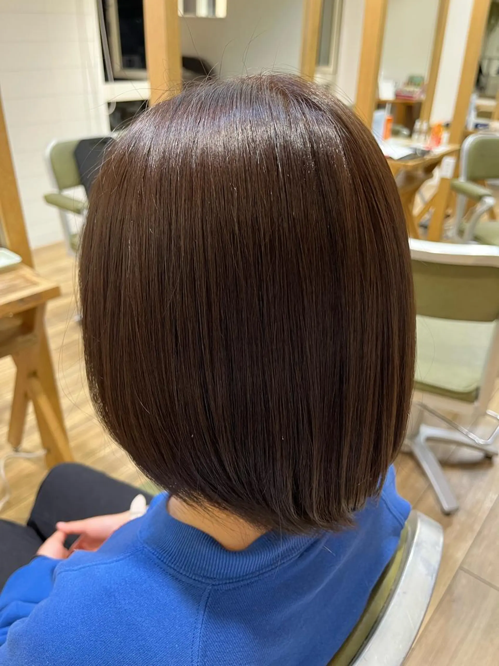 ミディアム 縮毛矯正 菊池 純香のヘアスタイル