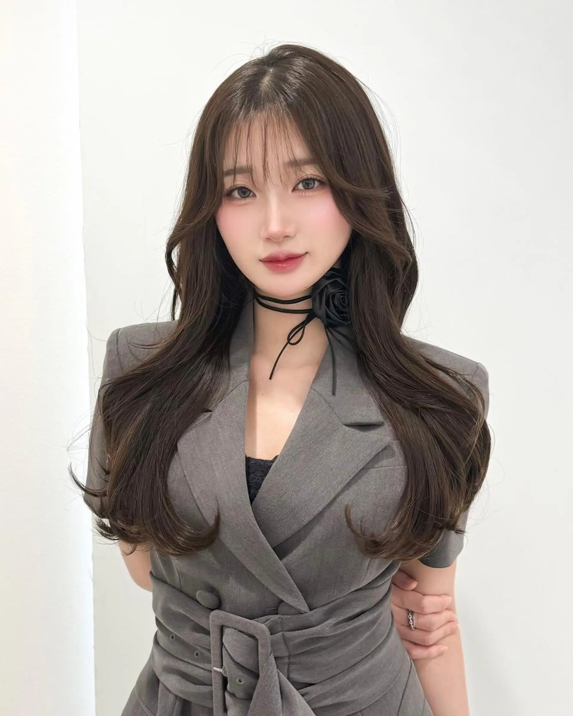 カラー 韓国風暗髪スタイル 🖤渋谷FRUITSのヘアスタイル