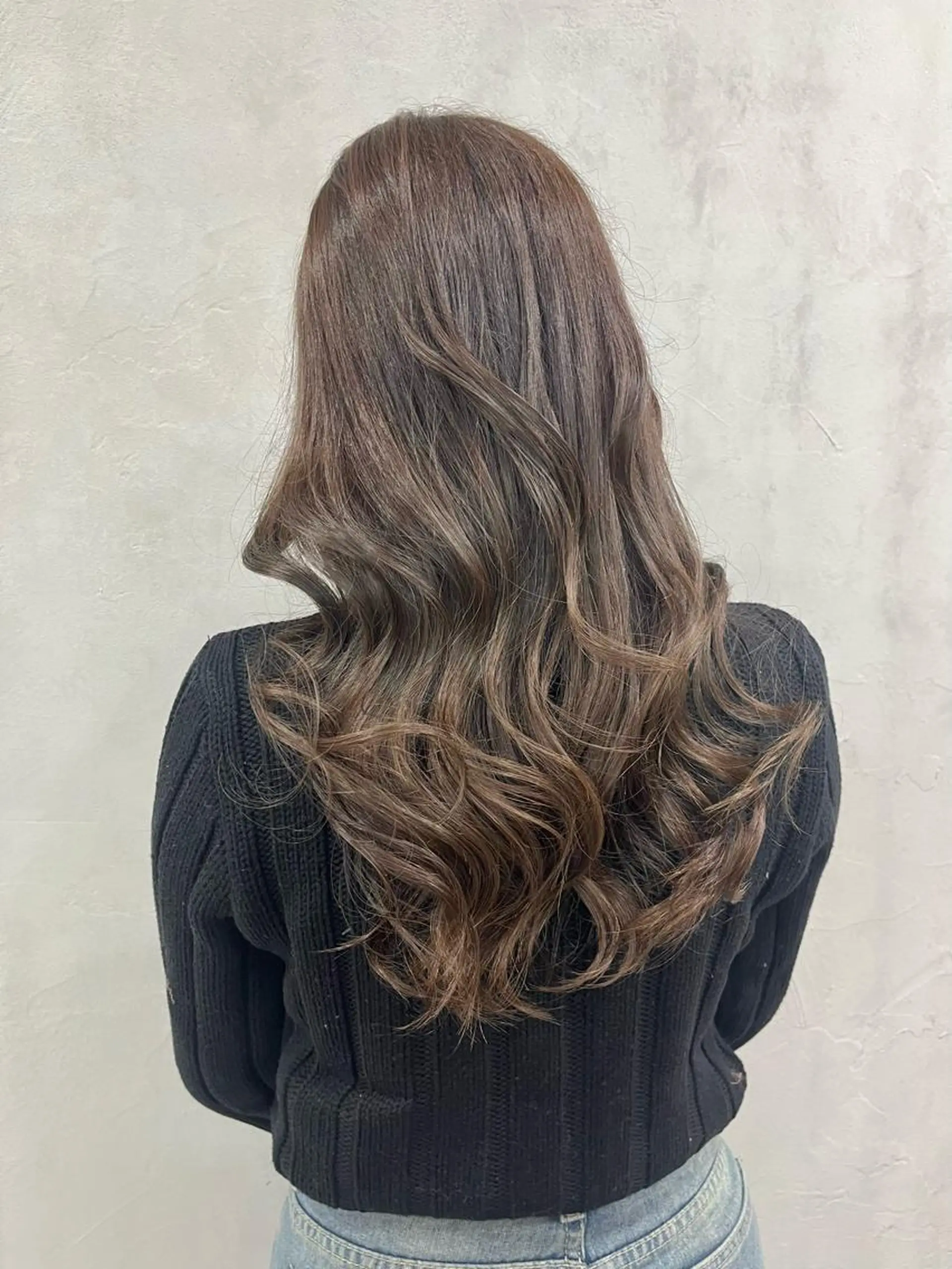 ロング カラー オリーブカラー ヘアカラー トリートメント 🫧tomoka 透明感カラー🫧のヘアスタイル
