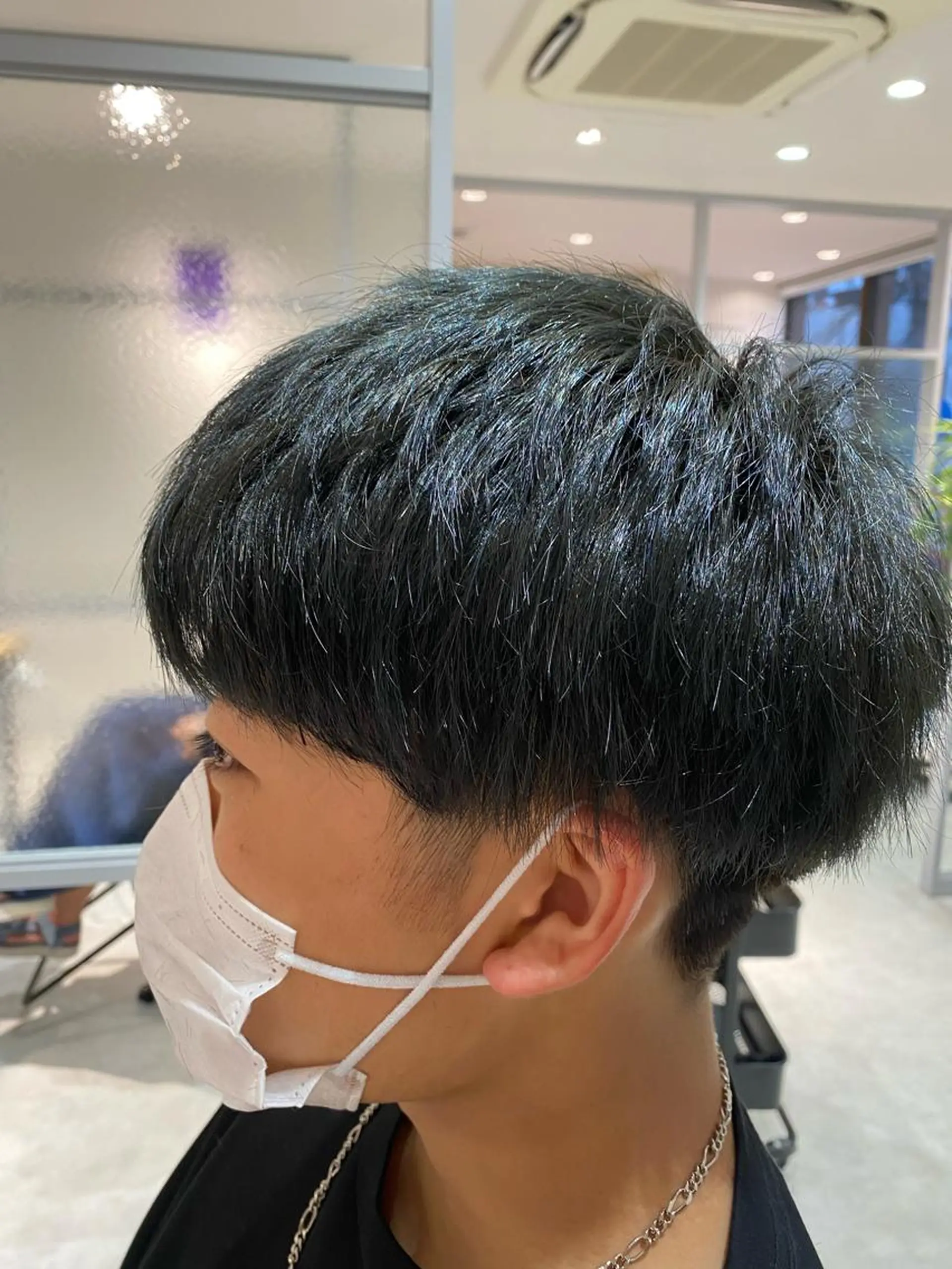 ショート カラー メンズ カルマパーマ韓国ヘア shiryuのヘアスタイル