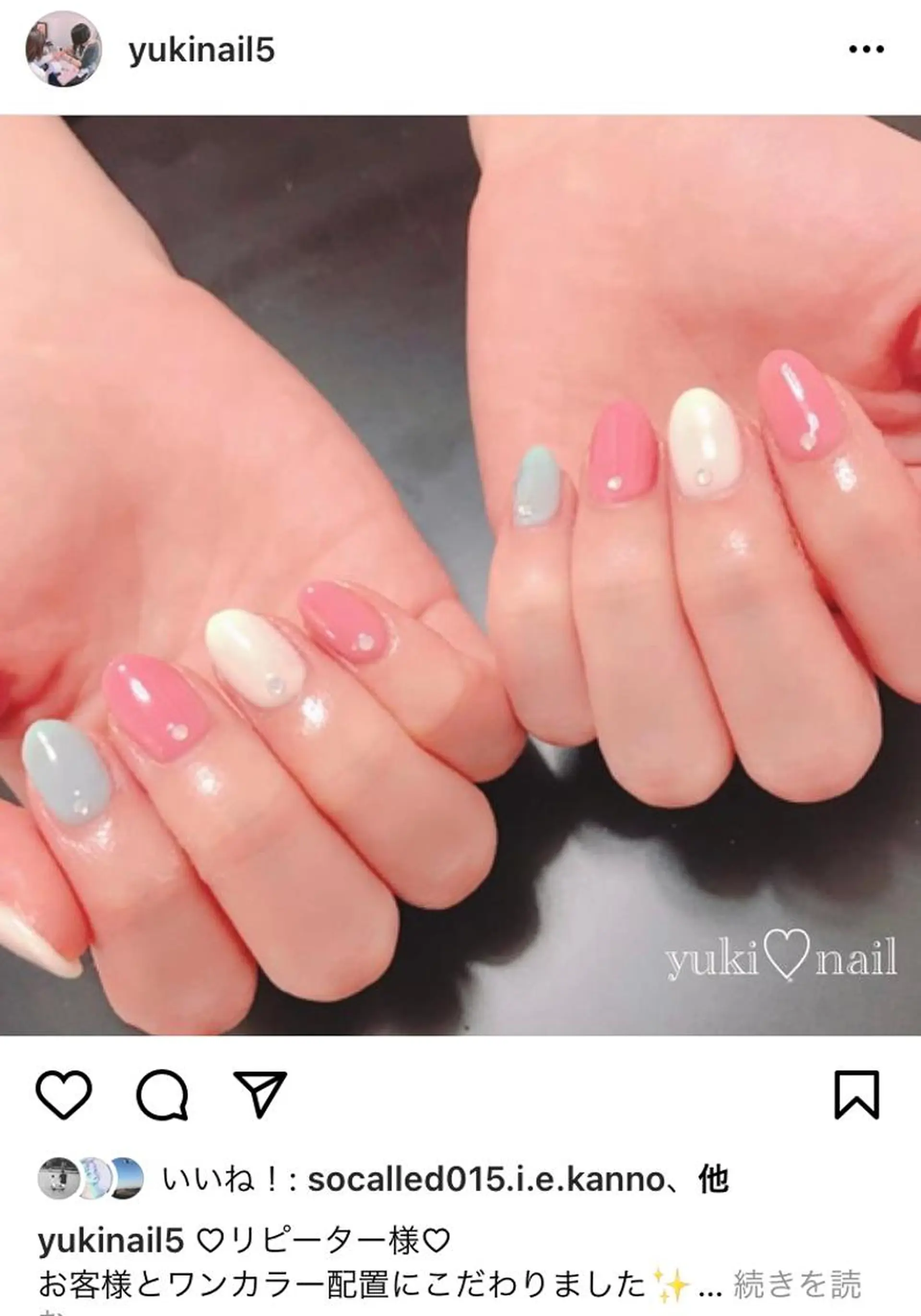 ネイル ストーンネイル yuki♡nail 光が丘駅7分のネイルデザイン