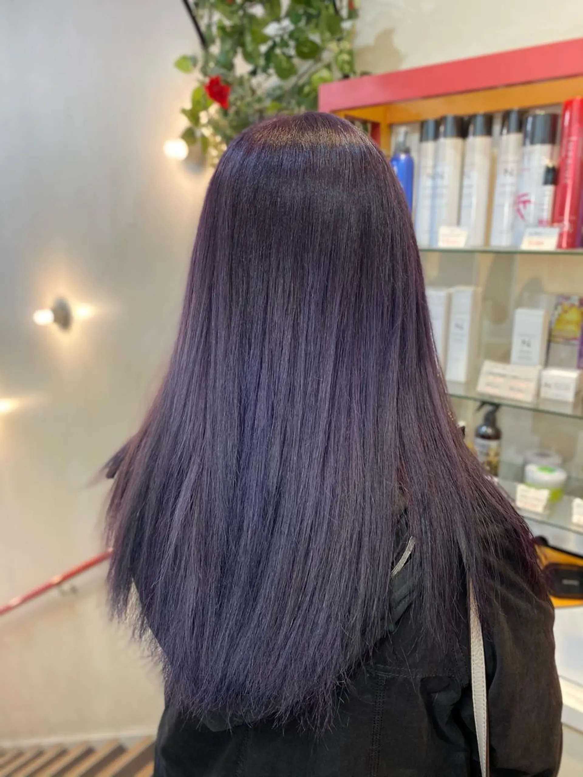 セミロング ヘアカラー ゆぴ☾‪/推しカラー /ハイトーンのヘアスタイル