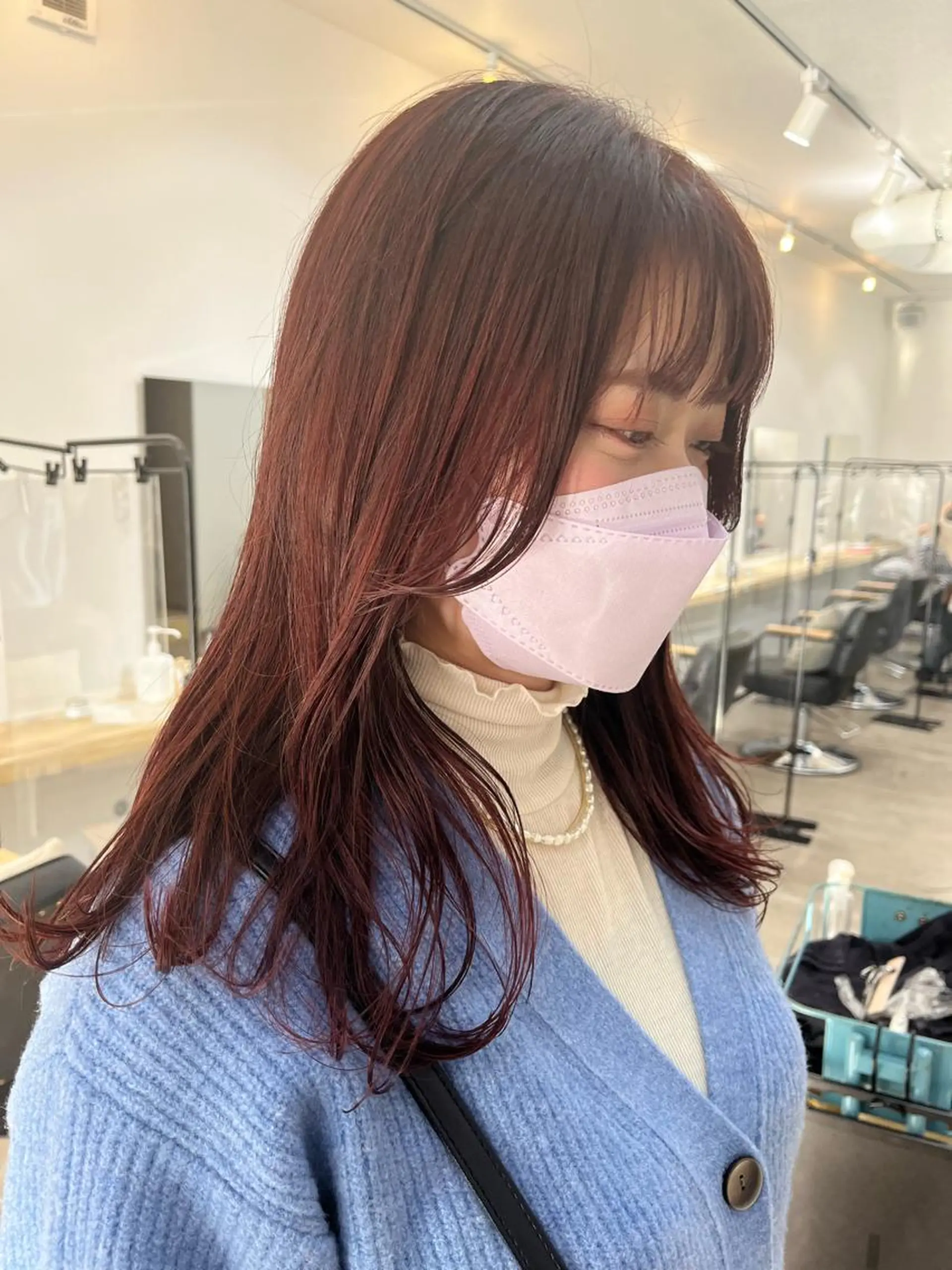 セミロング カラー カット ヘアカラー トリートメント 🌼sunc HINAMI🌼のヘアスタイル