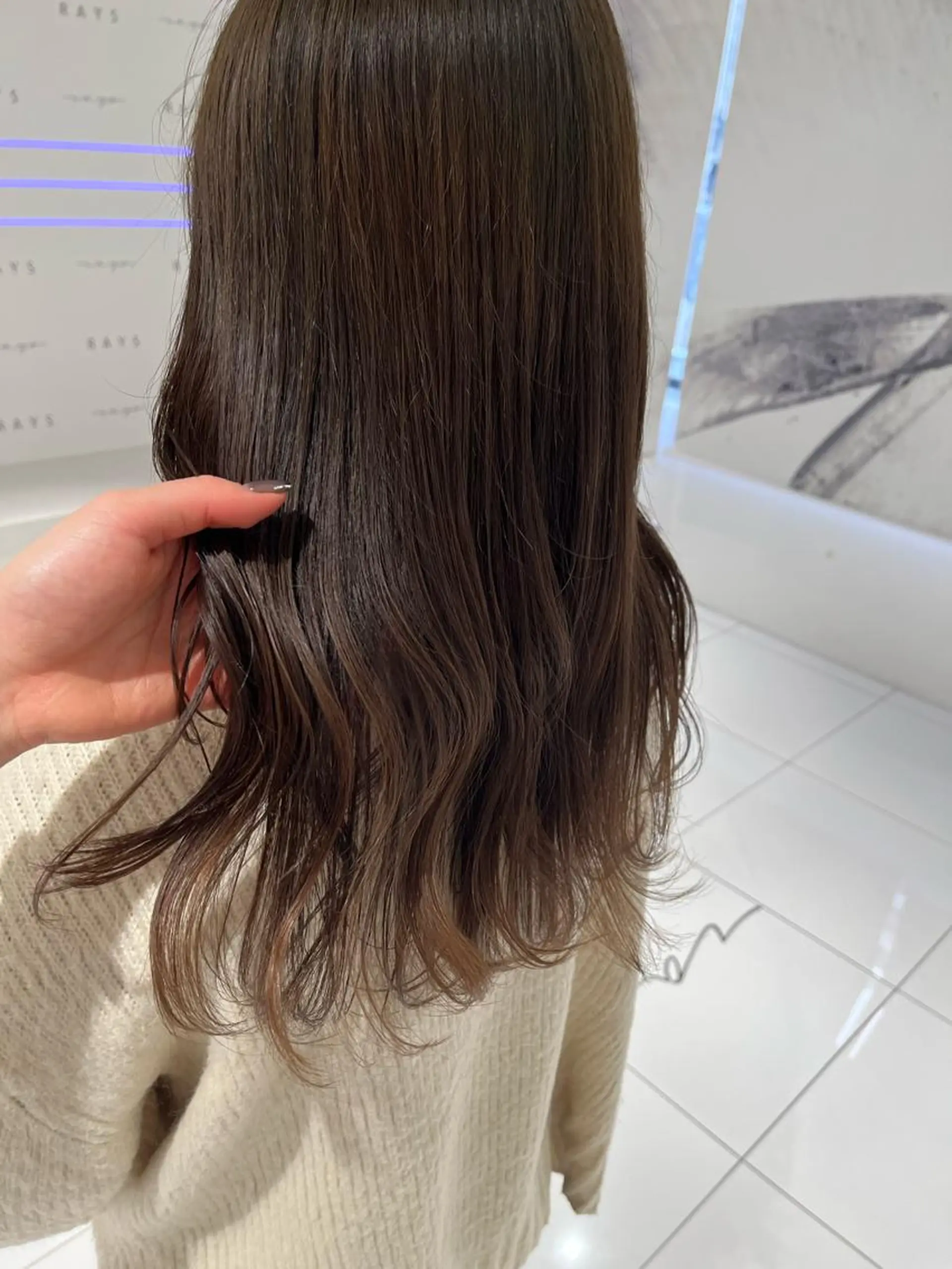 ロング カラー ベージュカラー オリーブベージュ BAROQUE gotou 🌙のヘアスタイル