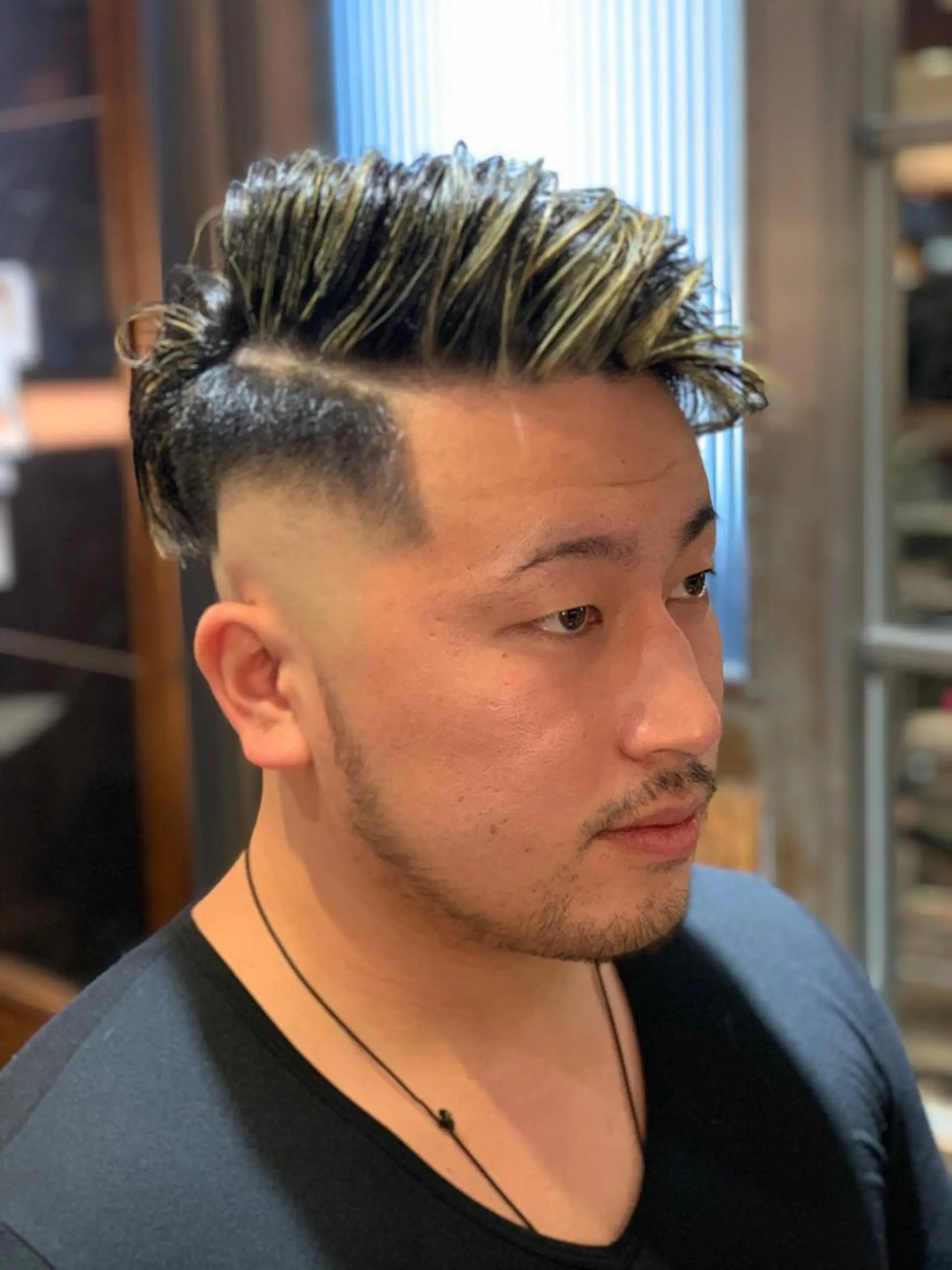 ショート カラー メンズ カット ヘアカラー トリートメント BINGO HAIR WORKS 【ビンゴヘアワークス】所属・🎱メンズフェード 特化HYOGA🎱のヘアスタイル