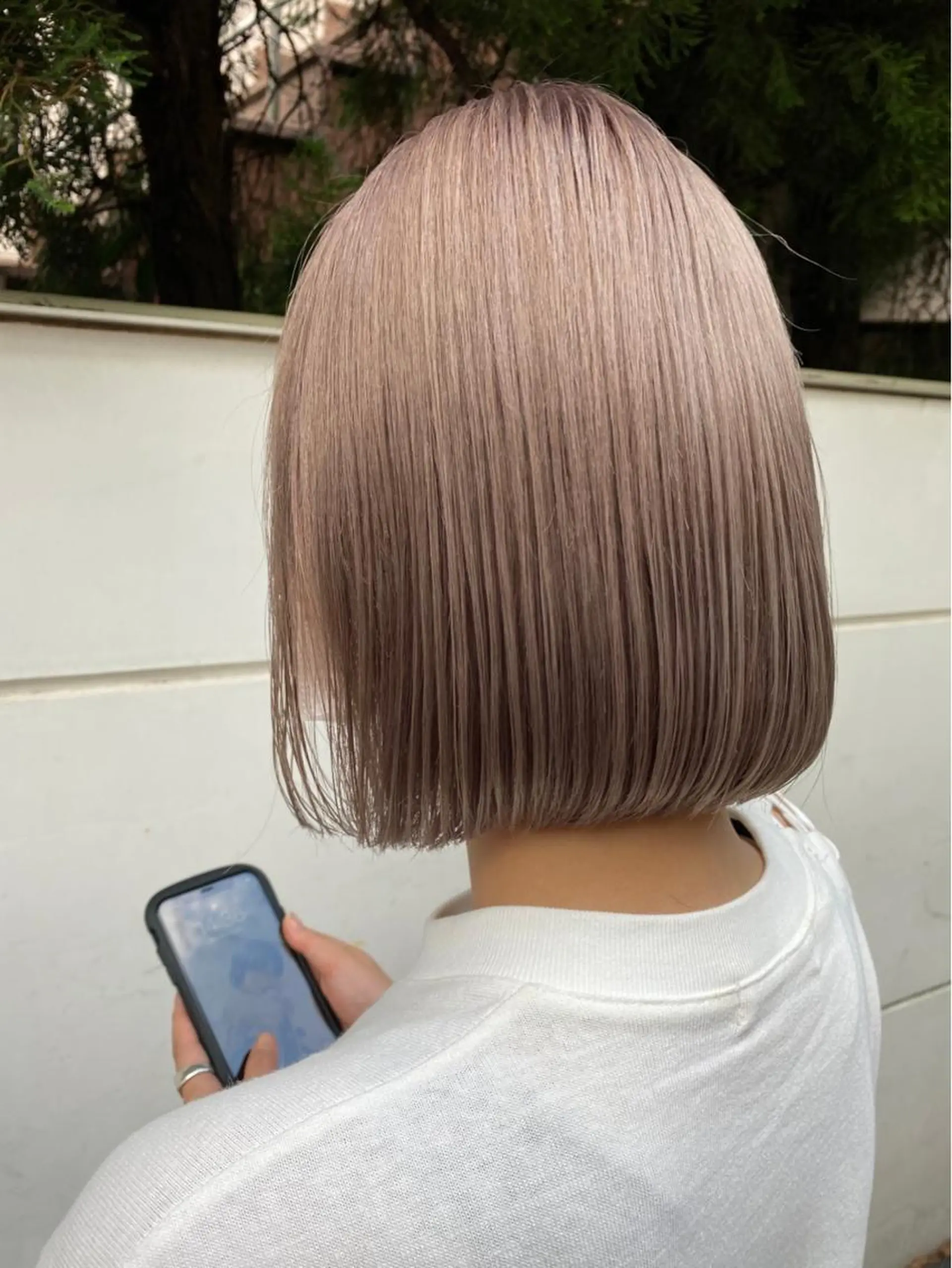 ミディアム カラー GO TODAY SHAiRE SALON 原宿本店所属・レイヤー/ボブカット ハイトーン　河内康太のヘアスタイル