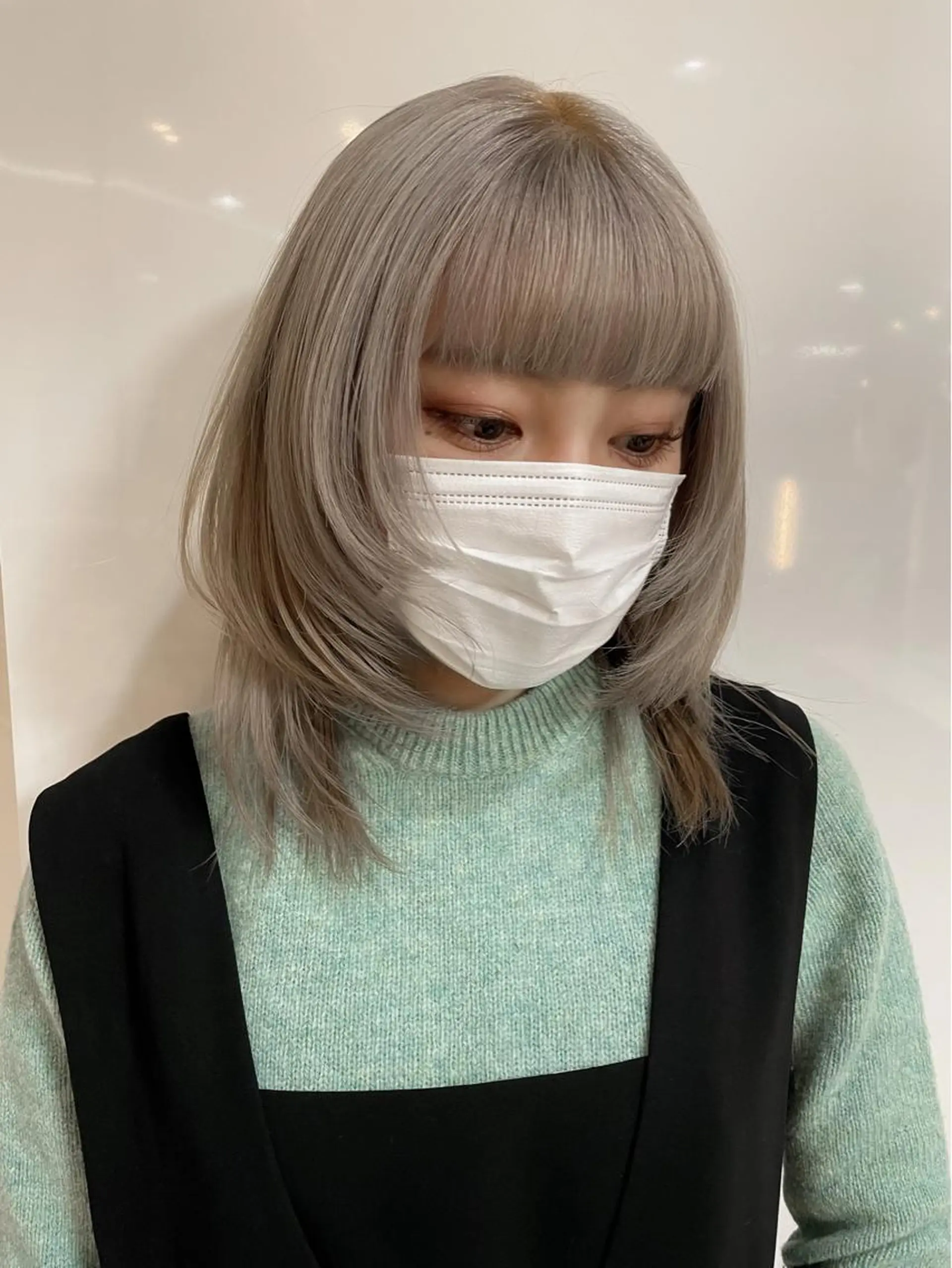 ミディアム カラー ハイトーン/ブリーチ /ウルフ⛓️MAKIのヘアスタイル