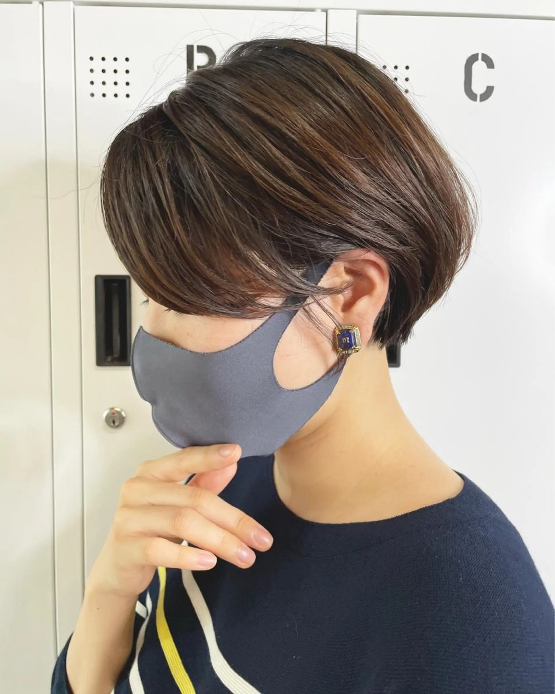 ショート パーソナルカラー 藤本夢のヘアスタイル
