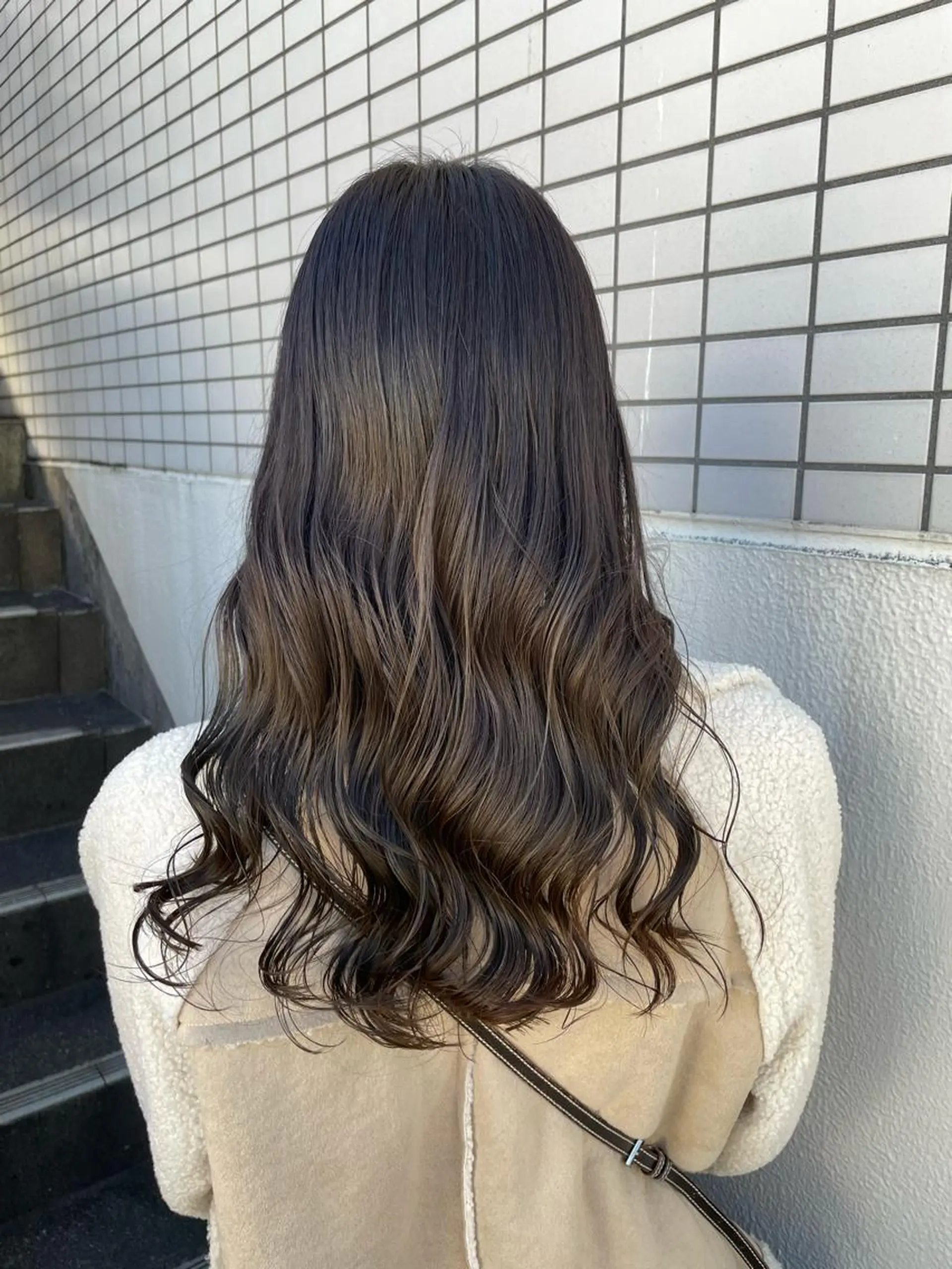 ロング カラー カット ヘアカラー トリートメント ヘアセット I'S.横浜所属・赤み消しカラー 🍀JUNKIのヘアスタイル