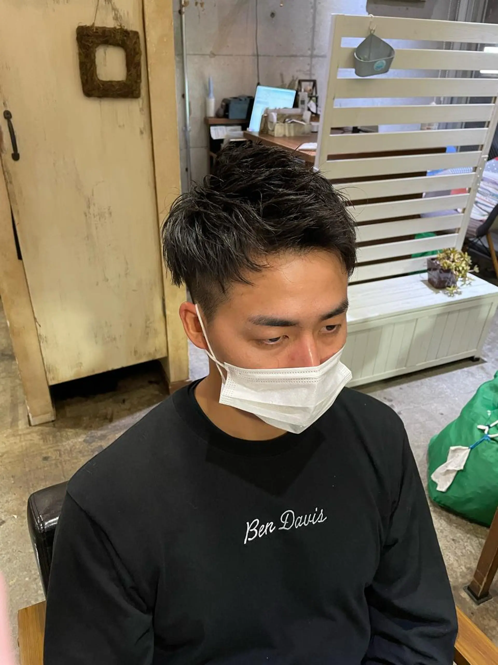 ショート メンズ アップバング 🔥メンズ特化🔥 塩拓巳のヘアスタイル