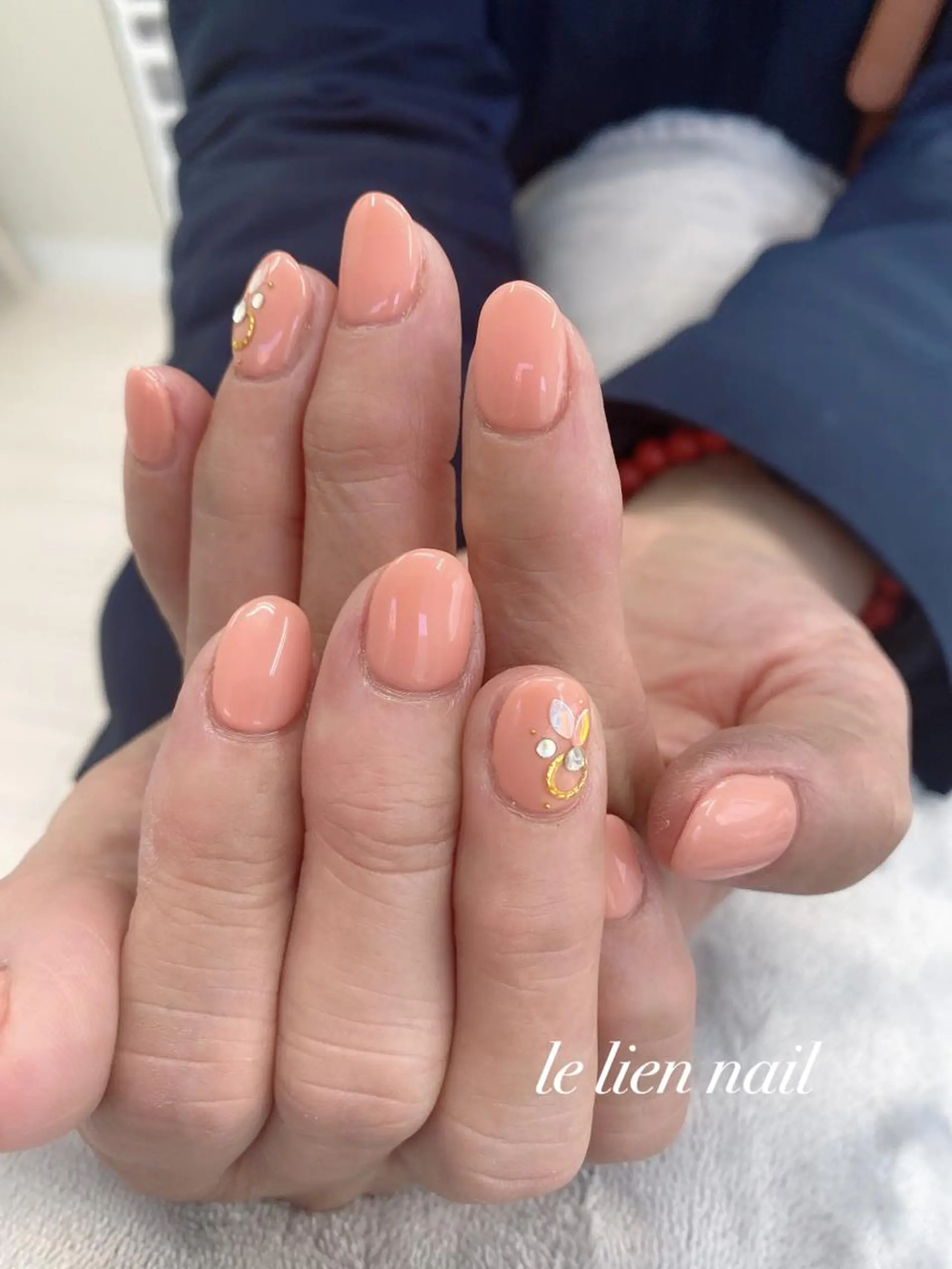 ネイル アートネイル ピンク ハンドネイル le lien nailのネイルデザイン