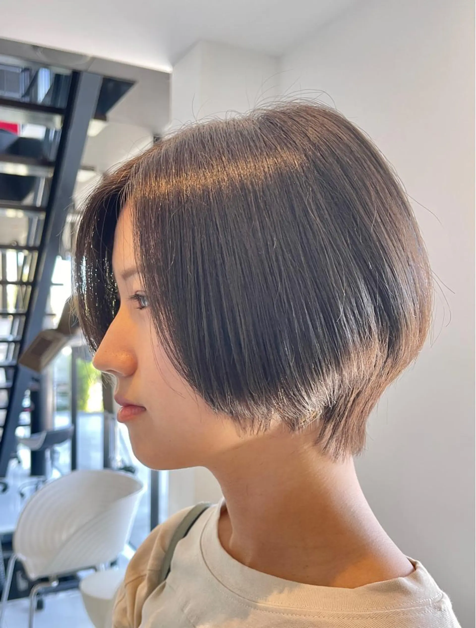 ショート ショートボブ アッシュ ボブ ショートヘア カット 三好 達也のヘアスタイル