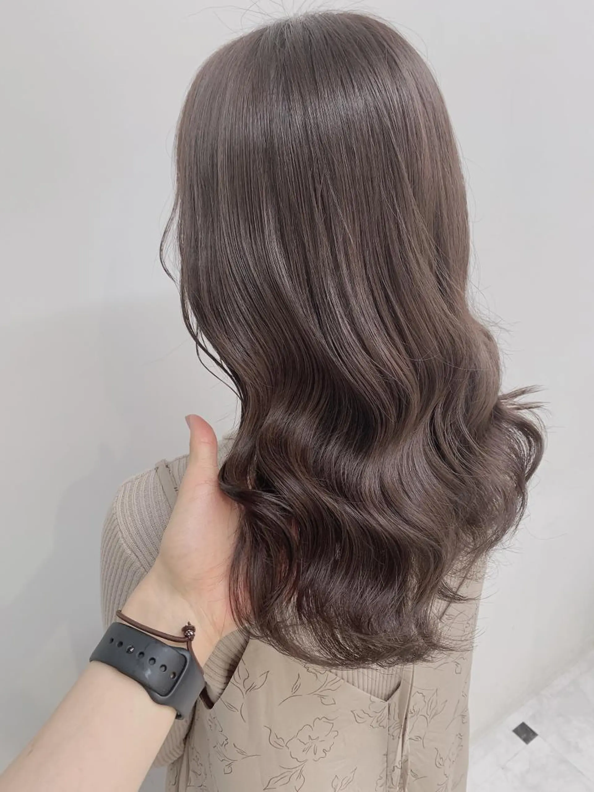 セミロング カラー カット ヘアカラー トリートメント ヘアセット 🍁秋の透明感 カラー🍁大西のヘアスタイル