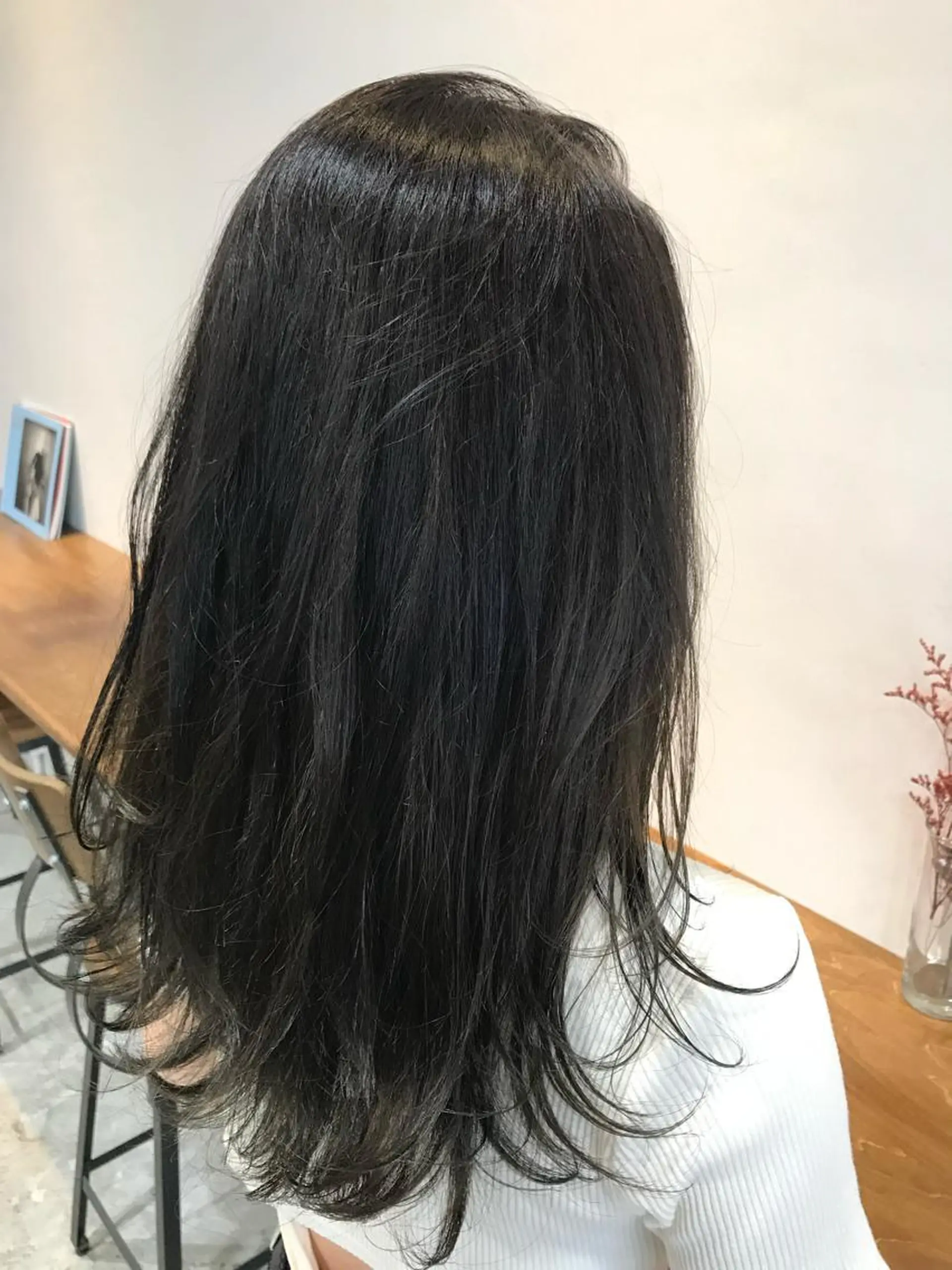 ロング カラー グレージュ ヘアカラー トリートメント 山崎 澪 レイヤーカット/大宮のヘアスタイル