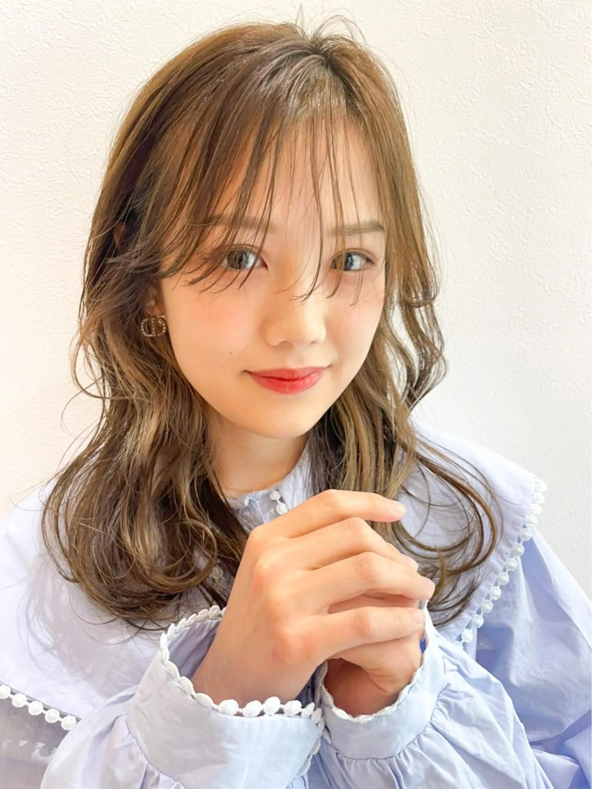 セミロング カラー ヘアアレンジ cecil hair 難波店所属・髪質改善透明感カラー /SHOGO☀️のヘアスタイル