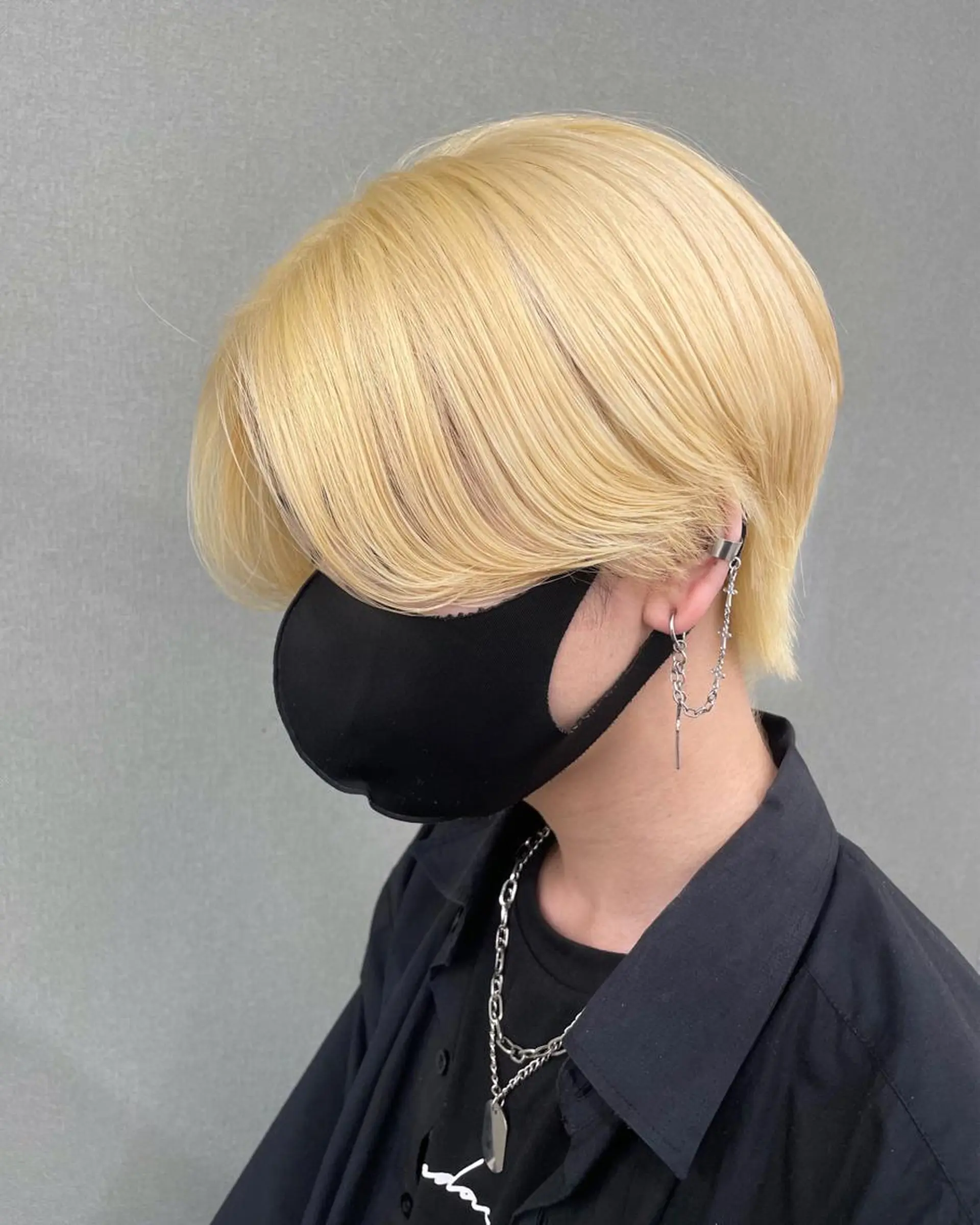 ショート カラー メンズ メンズ韓国風 韓国マッシュ マッシュ 抜きっぱなしブロンド ブロンド 🎀プルエクステ みまひかる🎀のヘアスタイル