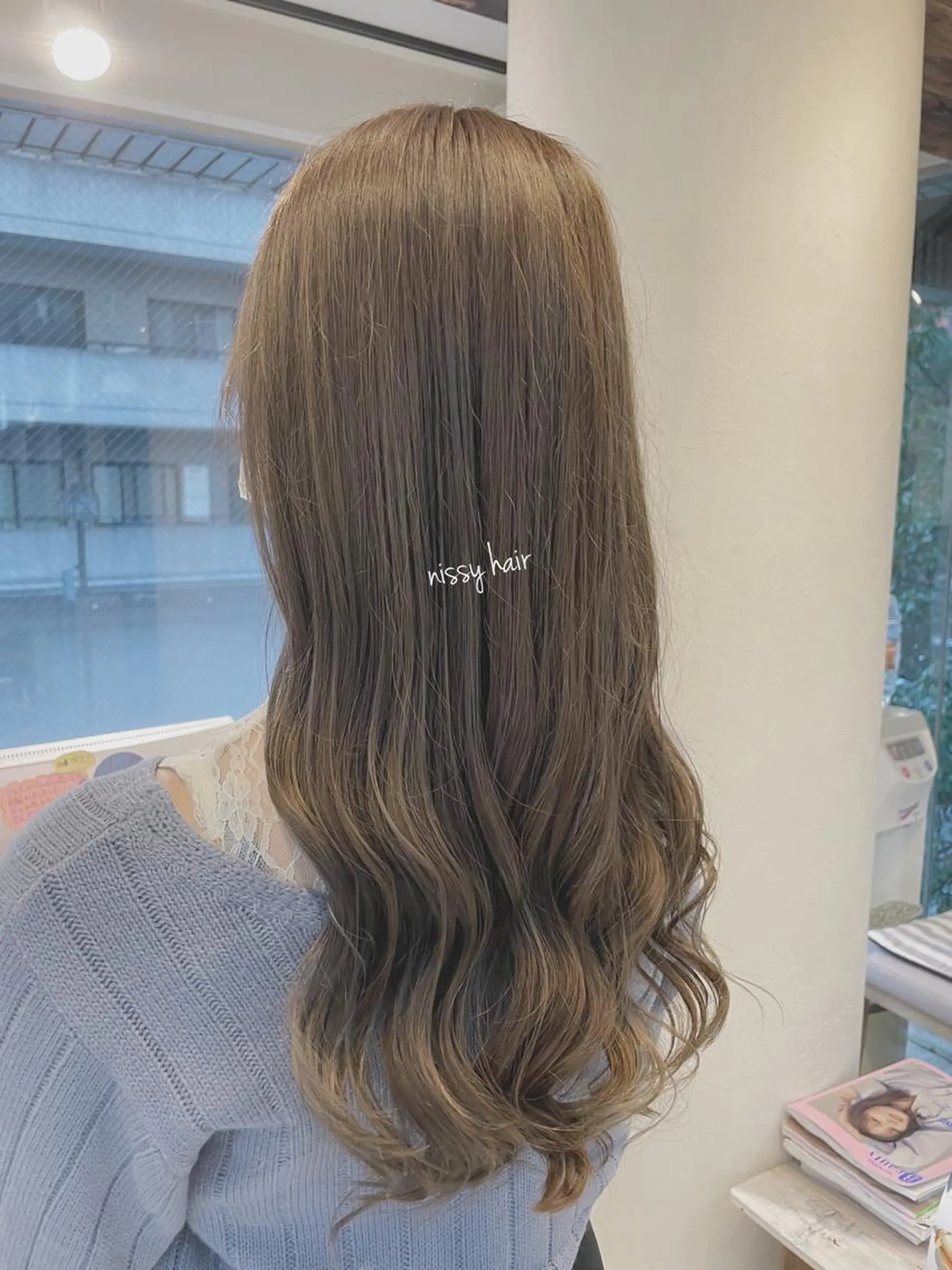 ロング カラー アッシュ ベージュカラー ブルーカラー ブルーグレー ブルーグレージュ カット ヘアカラー トリートメント 【垢抜け大人髪】 TIARA西山のヘアスタイル