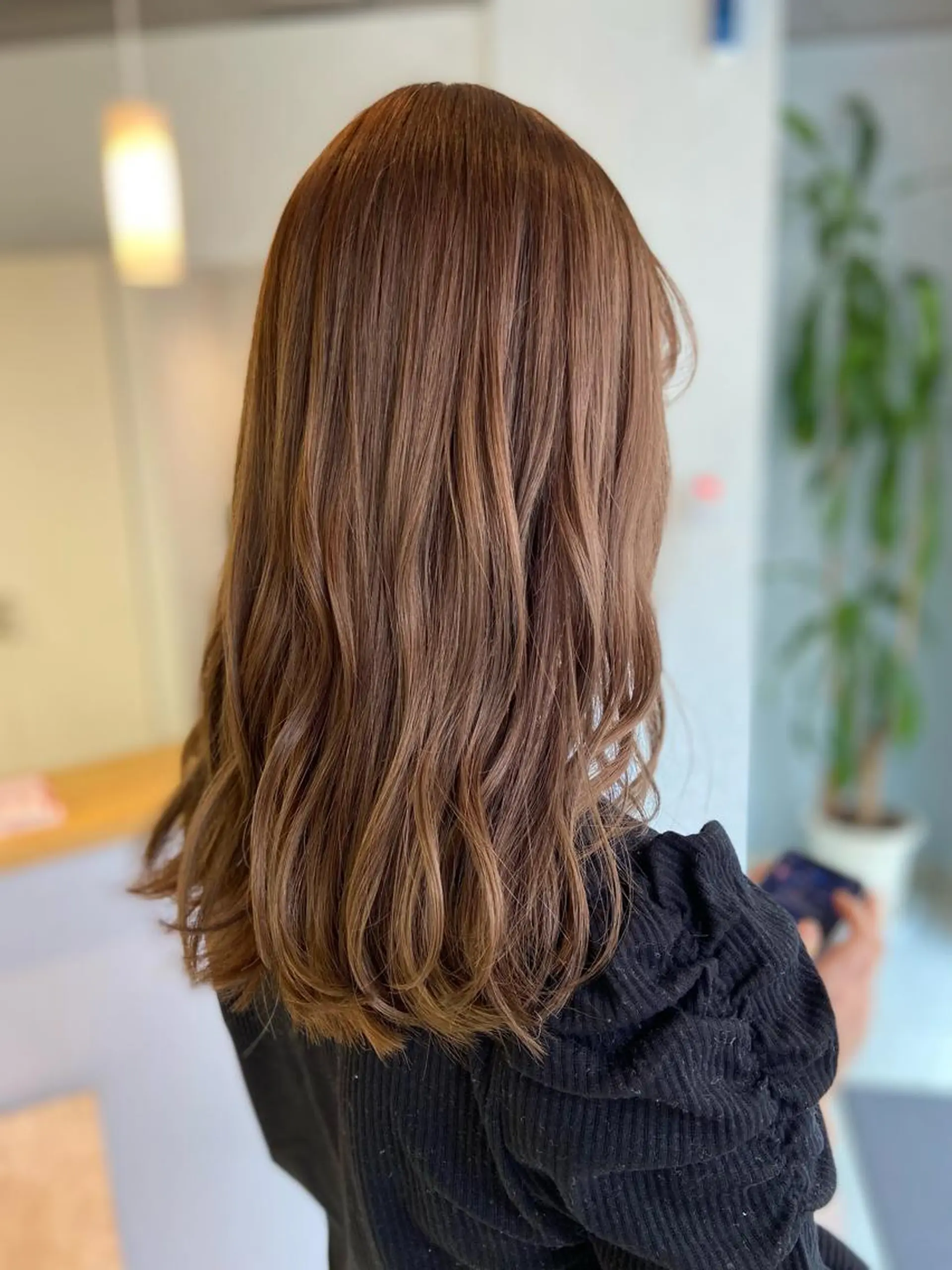 ロング カラー ブラウンカラー 透明感カラー カット ヘアカラー トリートメント 菊地 美憂のヘアスタイル