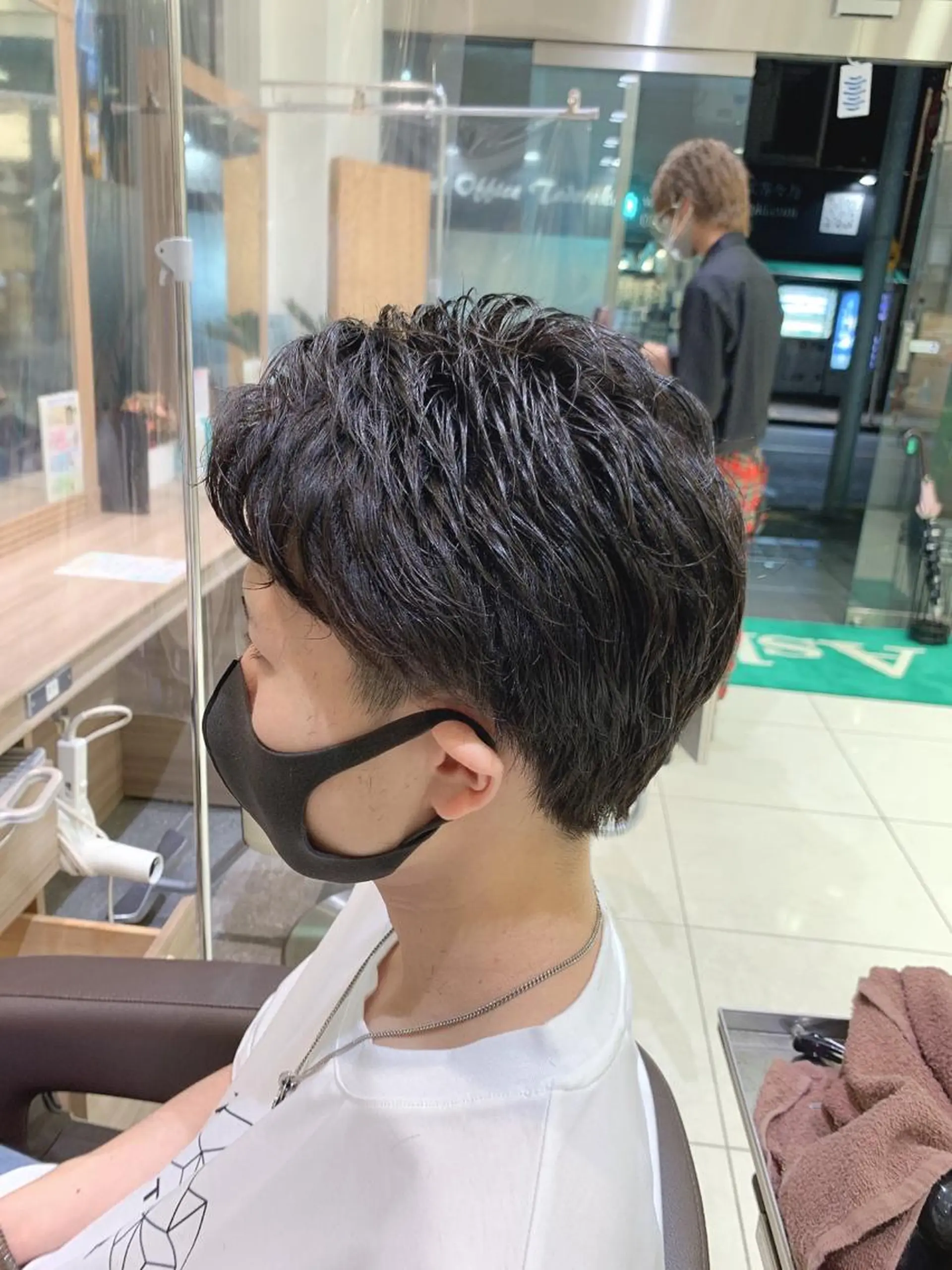 ショート メンズ カット パーマ 髪質改善・ストレート ‪✂︎‬東 大珠✂︎のヘアスタイル