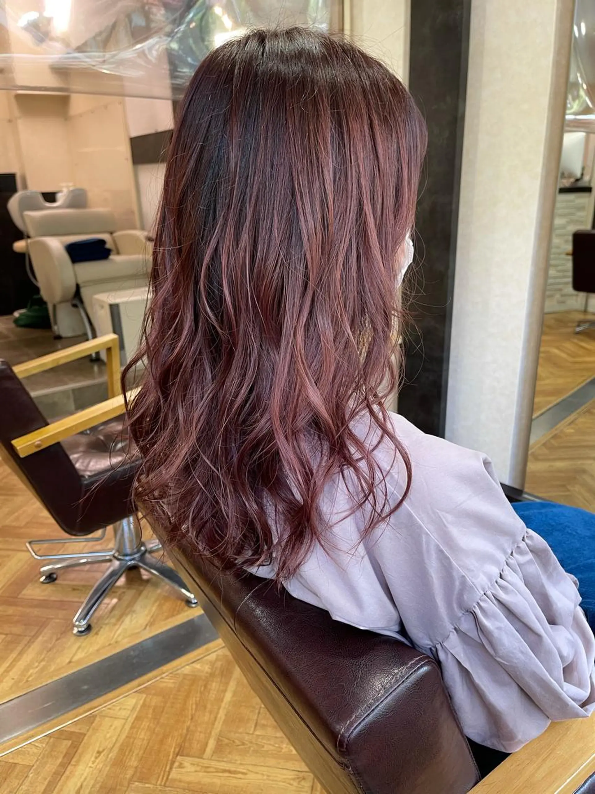 セミロング カラー 髪質改善&艶カラー Zina💋池袋のヘアスタイル