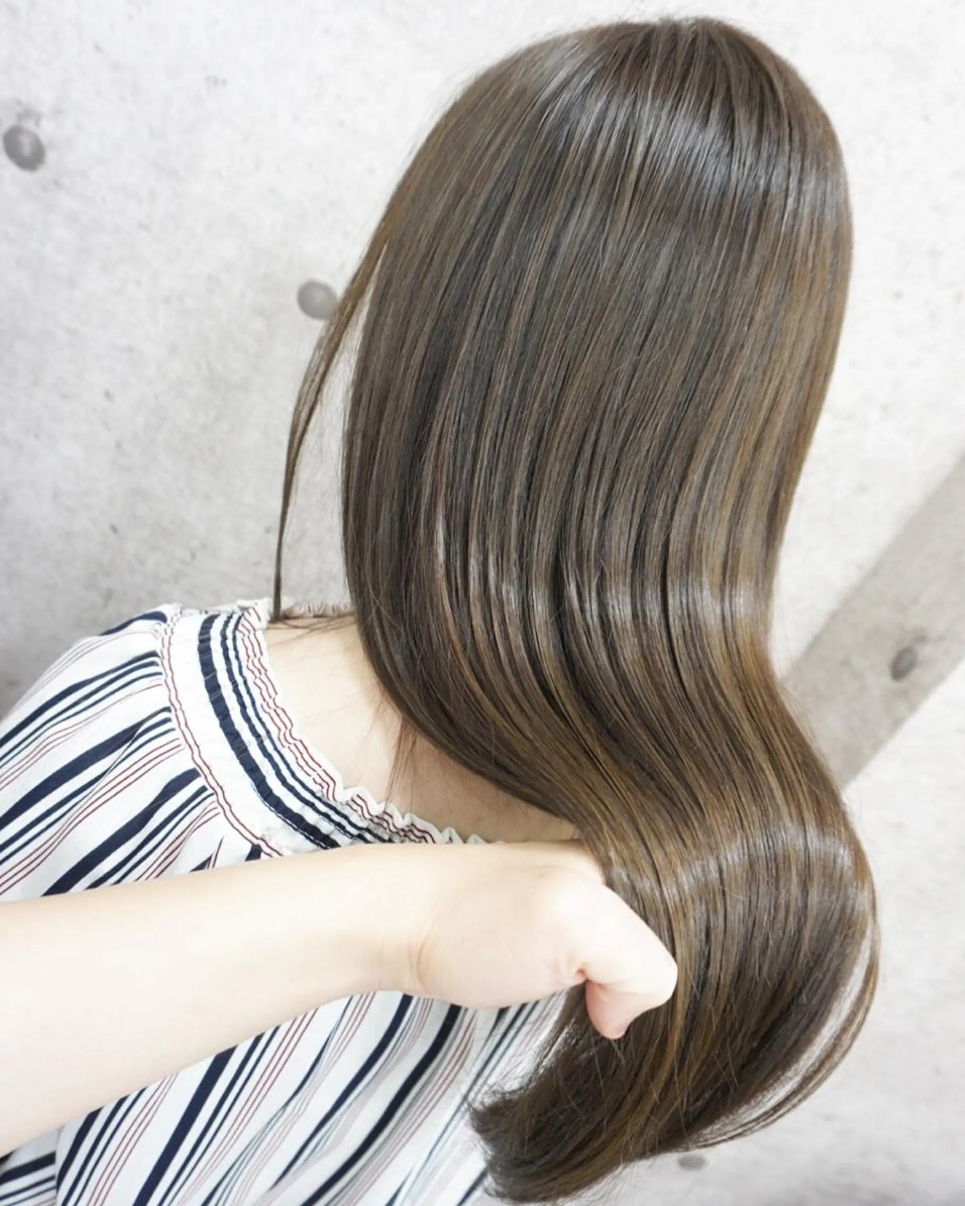 ロング 髪質改善 カット ヘアカラー トリートメント hair teria ryu 大塚のヘアスタイル