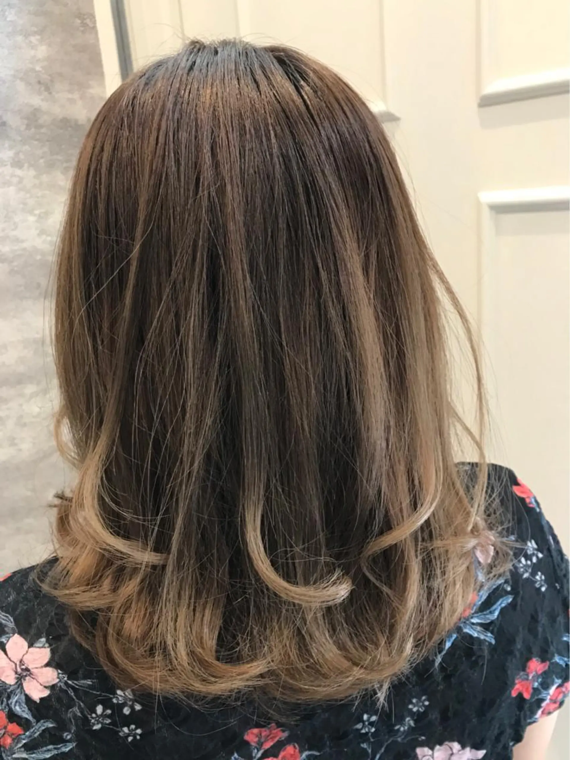 ミディアム カラー ベージュカラー グラデーションカラー 🫟Blanco🫟 Color&Careのヘアスタイル