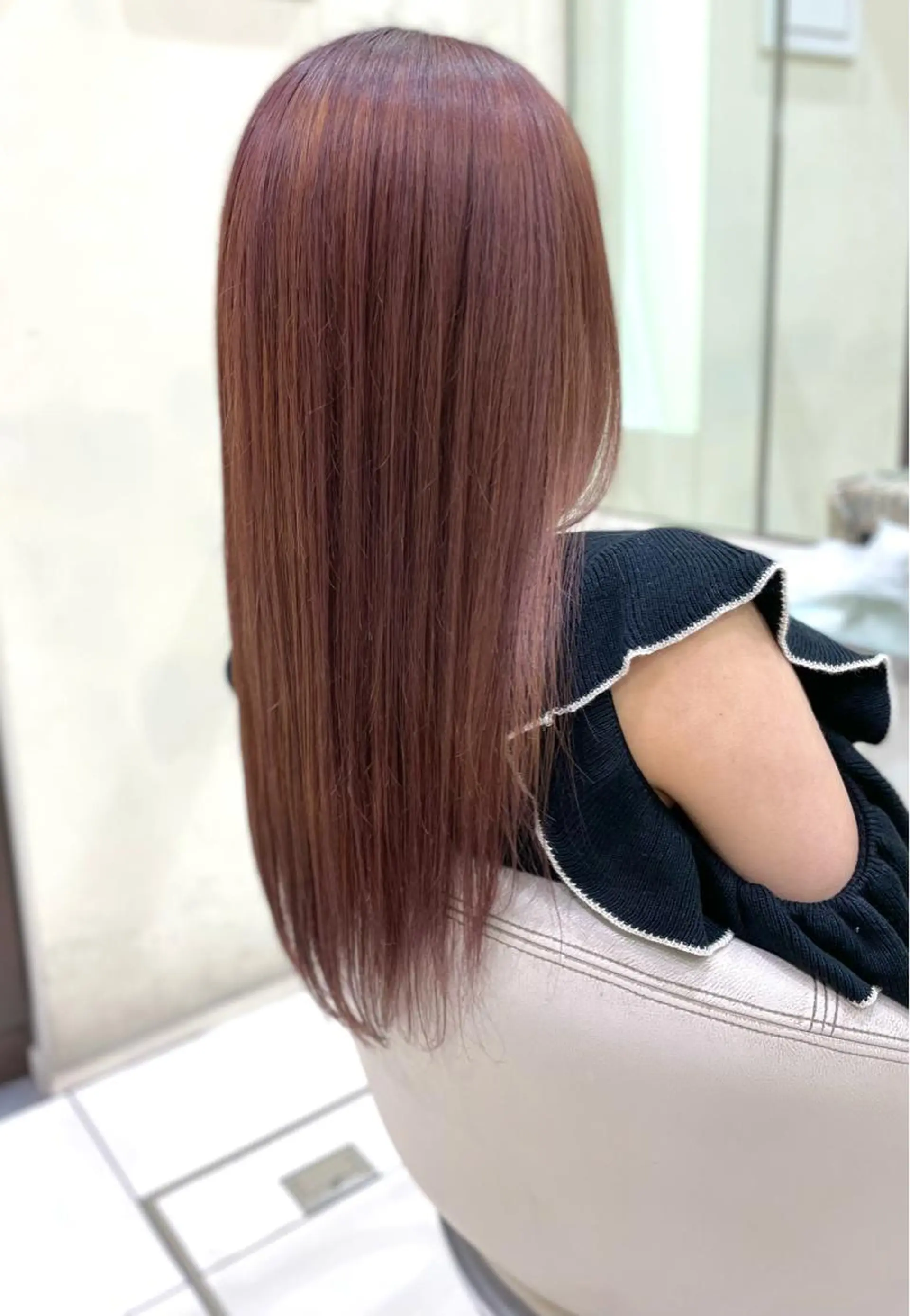 ロング カラー ラベンダーカラー ラベンダーピンク ピンクカラー 安藤 明日翔のヘアスタイル