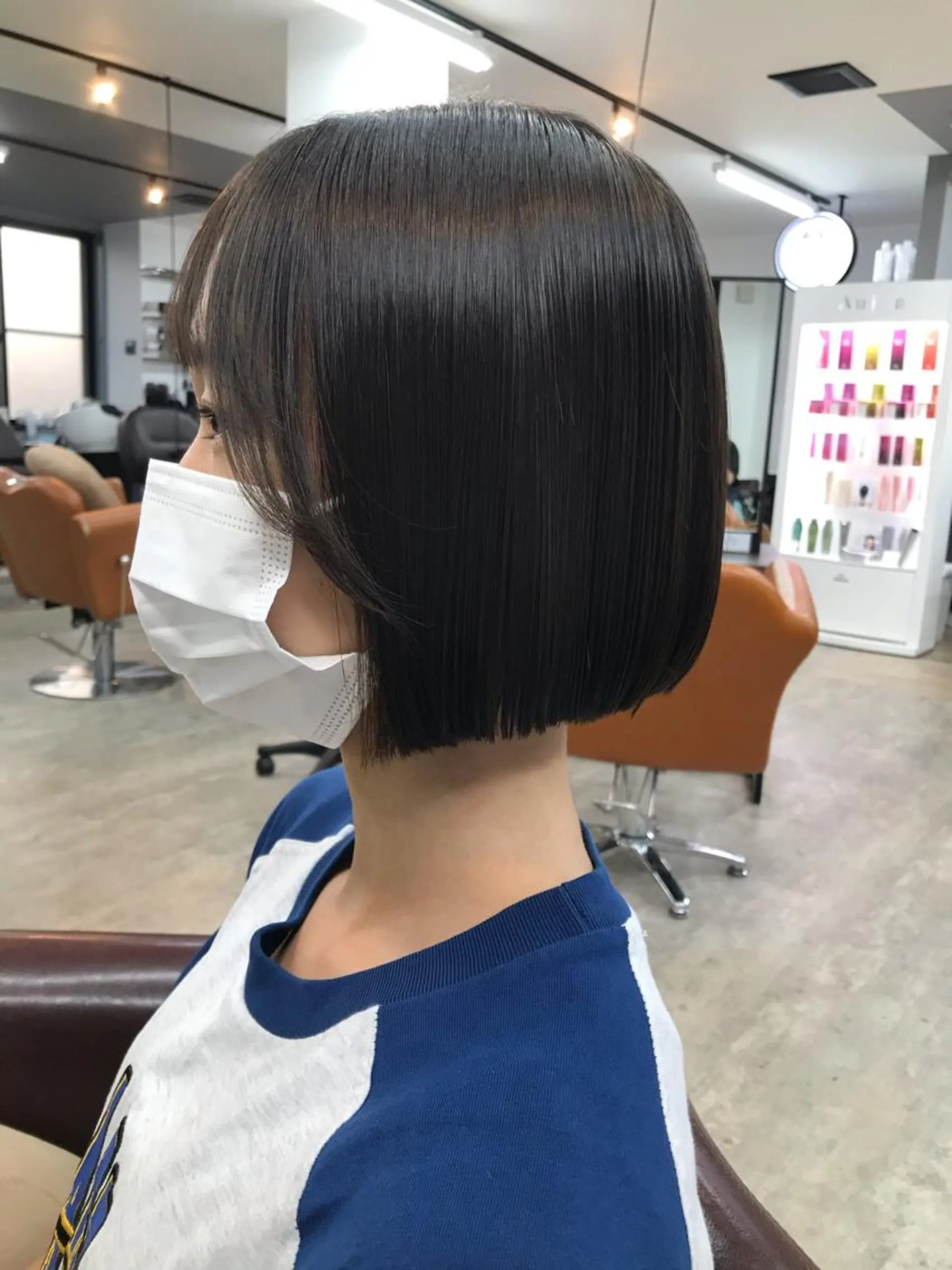 ショート 切りっぱなしボブ ボブ カット トリートメント 🌙磯野 風香🌙 ReCharme新保のヘアスタイル