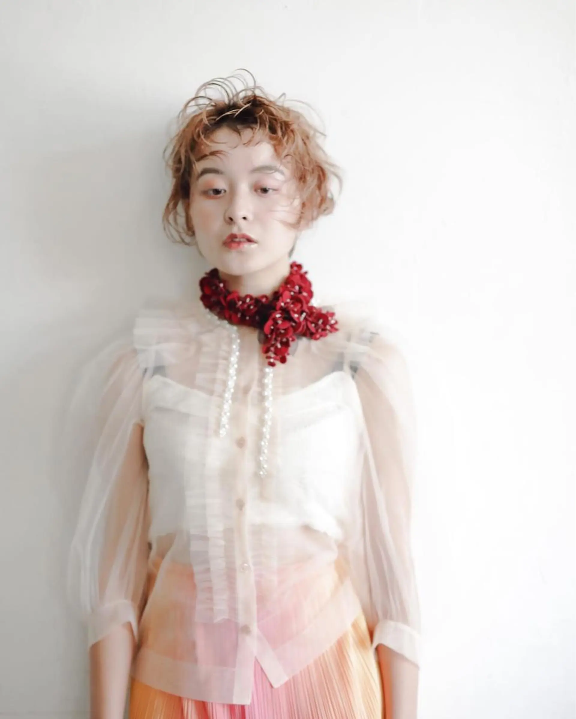 ミディアム ヘアアレンジ カット ヘアカラー トリートメント ヘアセット dekujin【ジェクイン】所属・角戸 りおのヘアスタイル